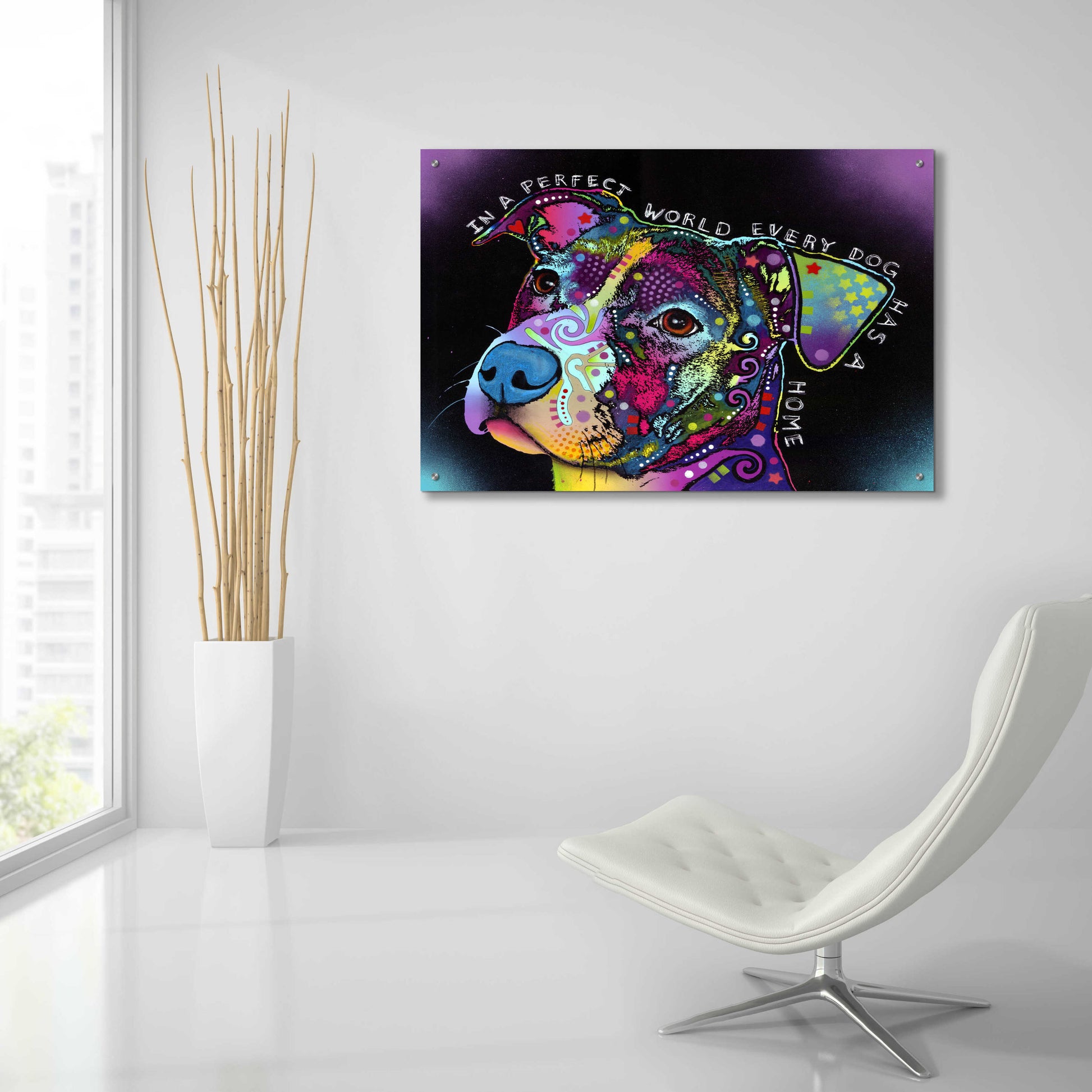 Epic Art 'In A Perfect World' by Dean Russo, Acrylic Glass Wall Art,36x24