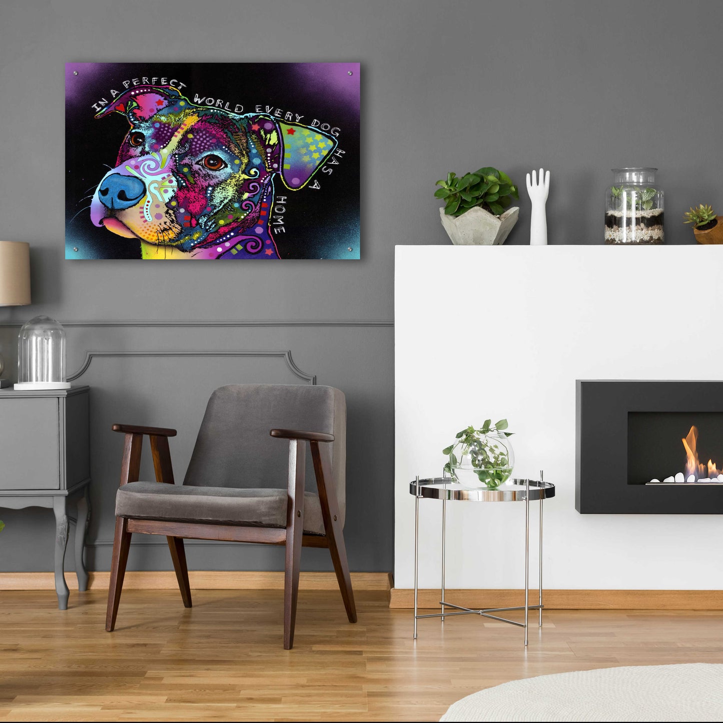 Epic Art 'In A Perfect World' by Dean Russo, Acrylic Glass Wall Art,36x24