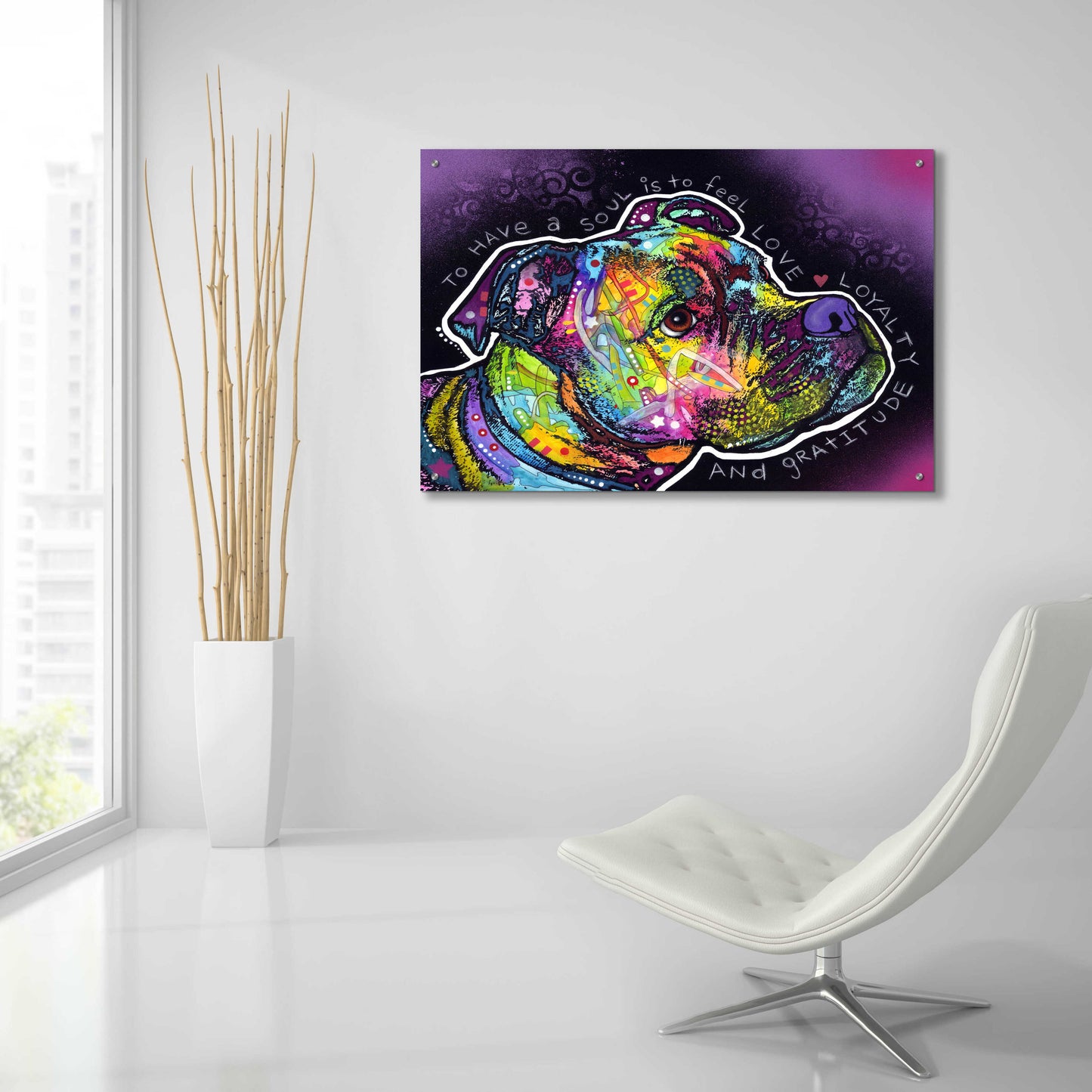 Epic Art 'Soul' by Dean Russo, Acrylic Glass Wall Art,36x24