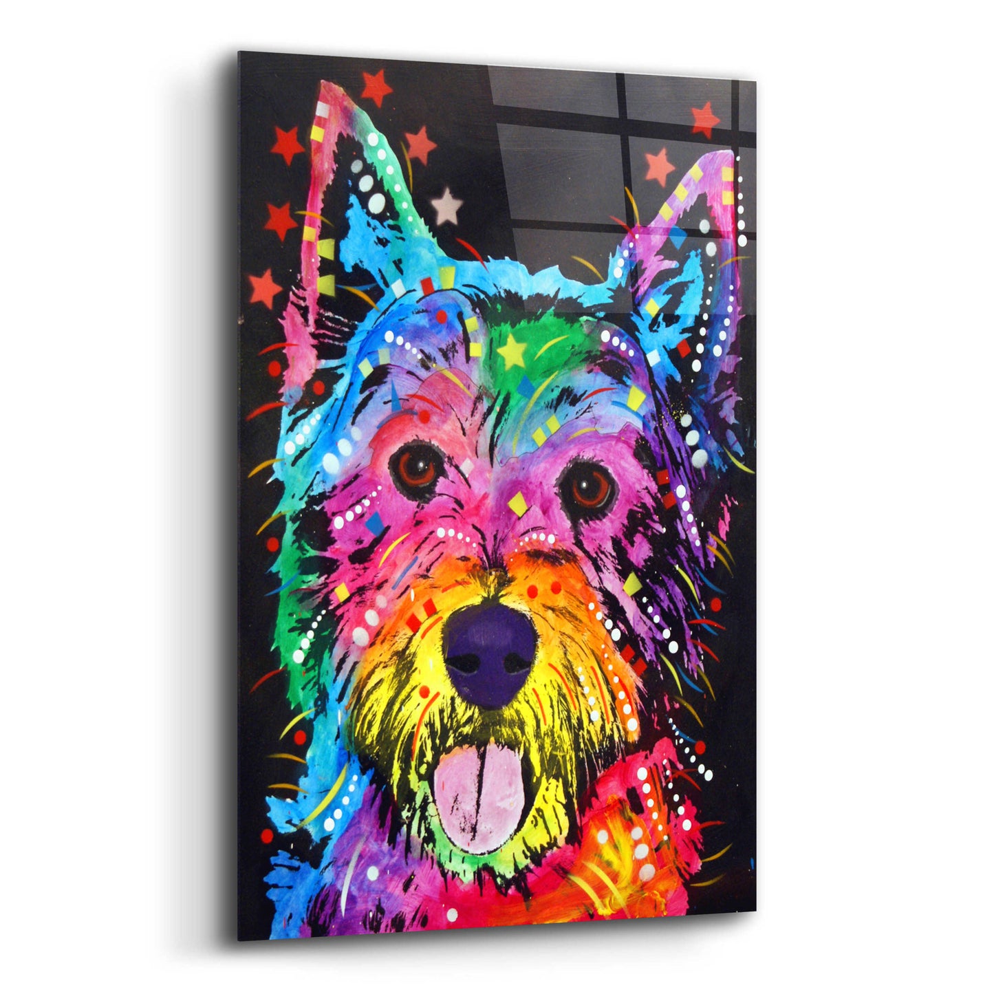 Epic Art 'Westie' by Dean Russo, Acrylic Glass Wall Art,12x16