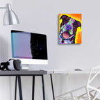Epic Art 'Daisy Pit' by Dean Russo, Acrylic Glass Wall Art,12x16