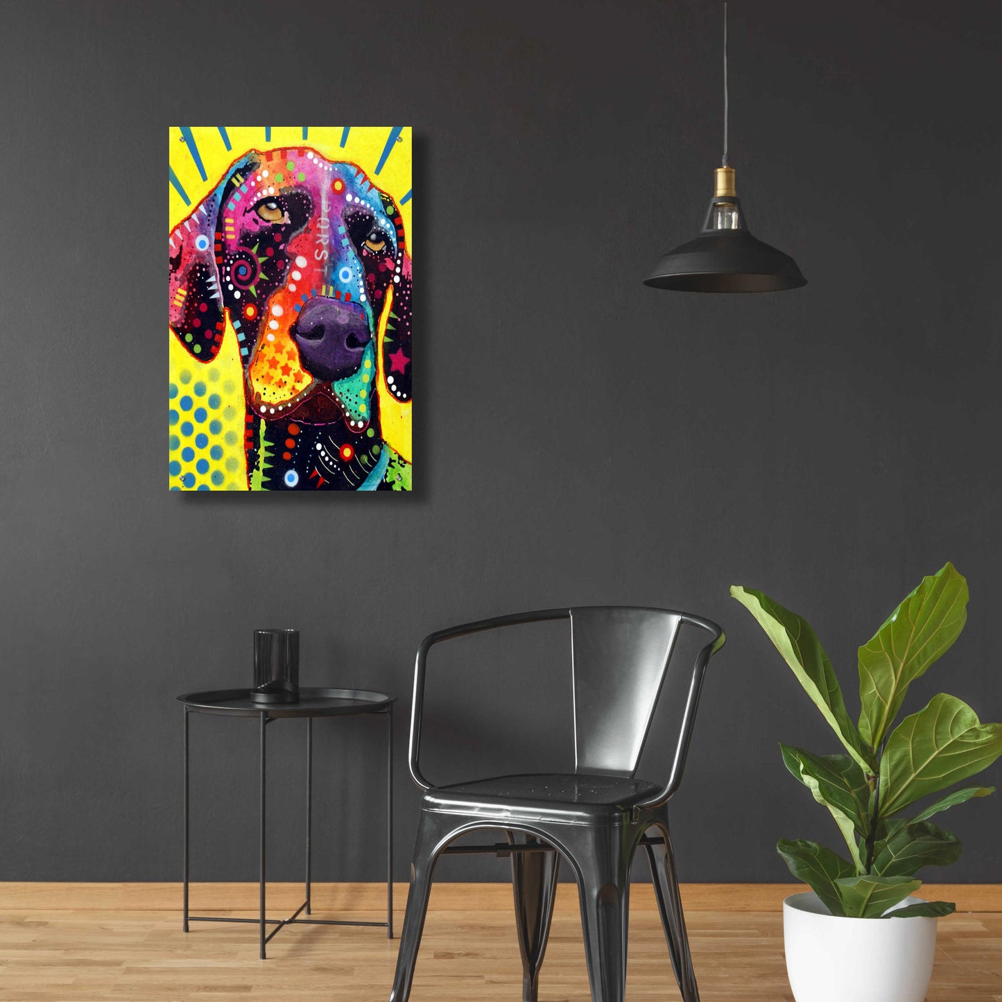 Epic Art 'German Short Hair Pointer' by Dean Russo, Acrylic Glass Wall Art,24x36