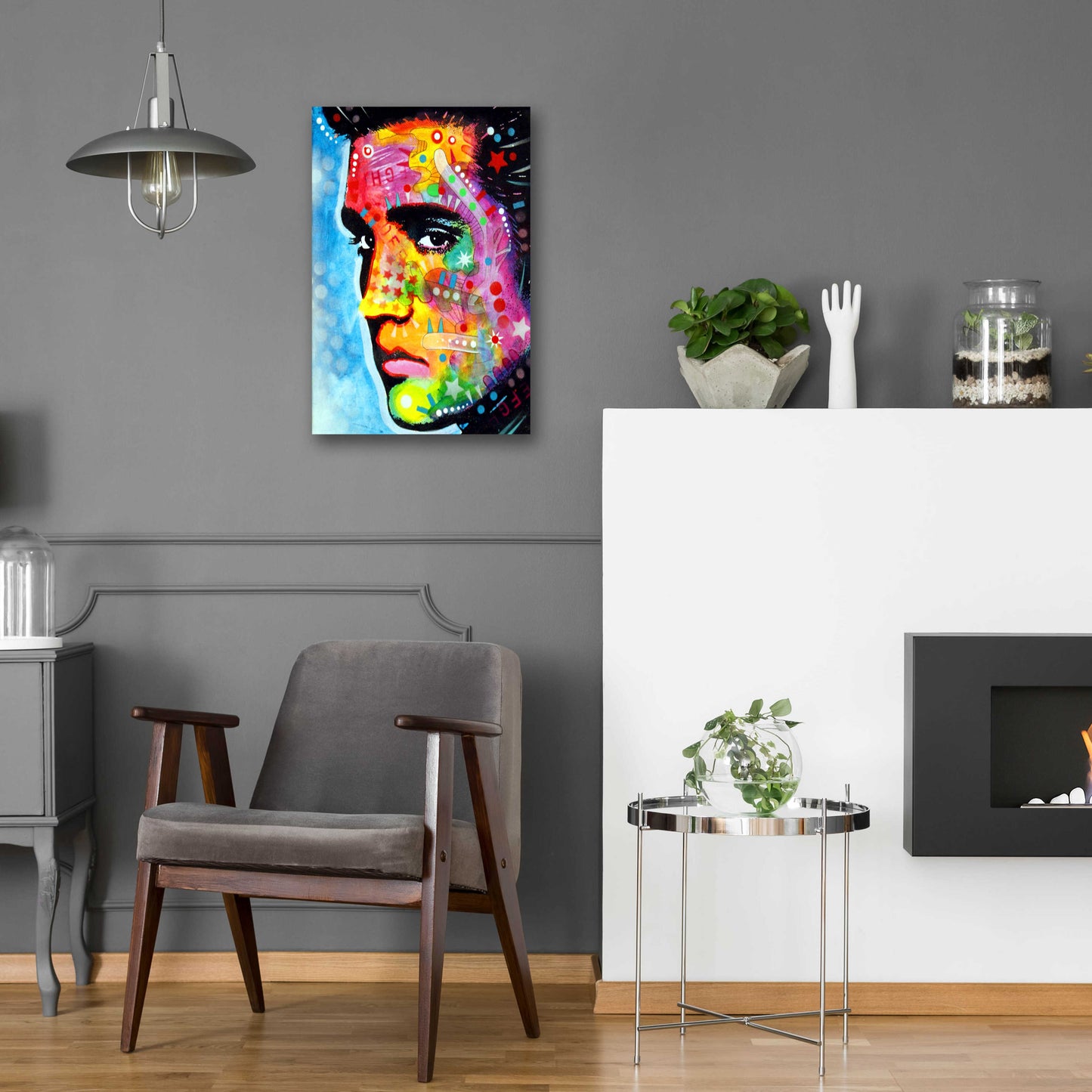 Epic Art 'The King' by Dean Russo, Acrylic Glass Wall Art,16x24