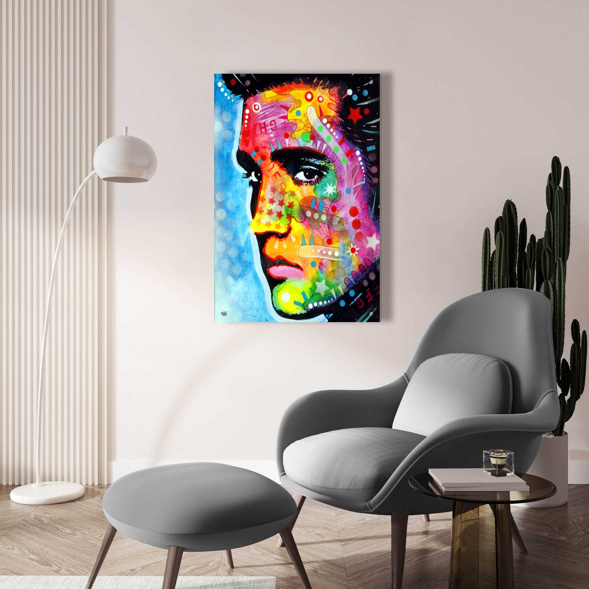 Epic Art 'The King' by Dean Russo, Acrylic Glass Wall Art,24x36