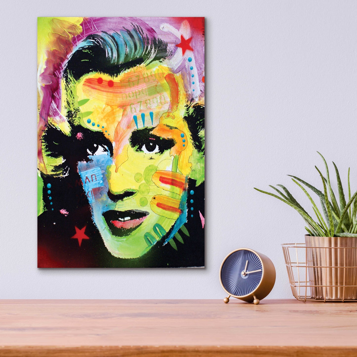 Epic Art 'Marilyn Monroe I' by Dean Russo, Acrylic Glass Wall Art,12x16