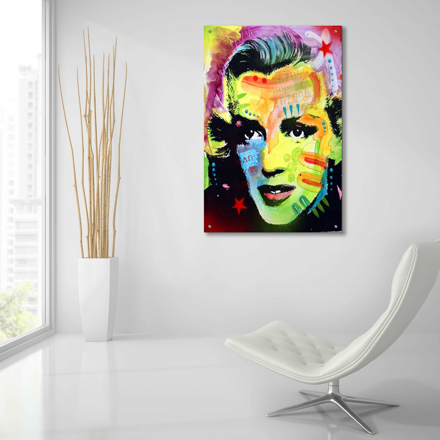 Epic Art 'Marilyn Monroe I' by Dean Russo, Acrylic Glass Wall Art,24x36