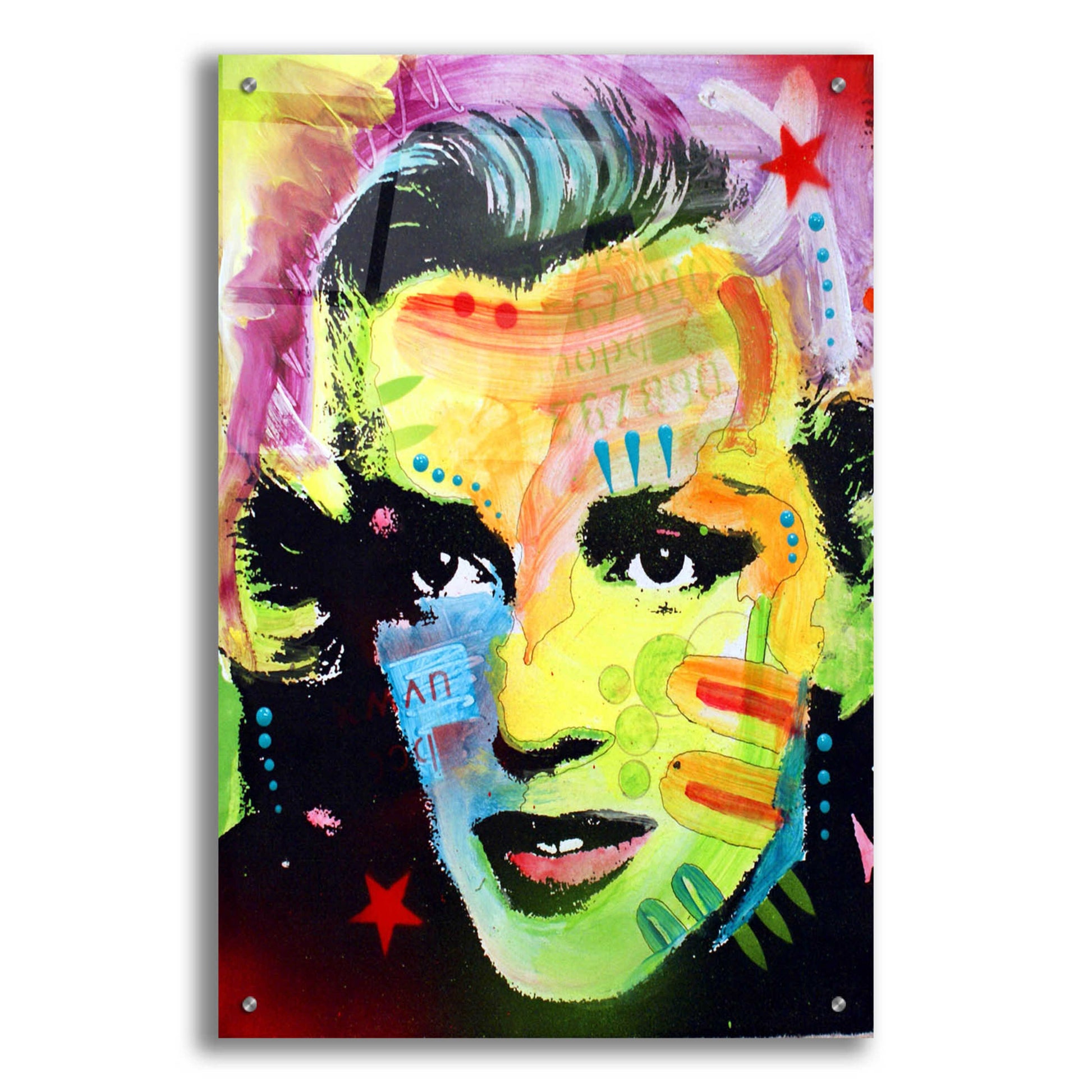 Epic Art 'Marilyn Monroe I' by Dean Russo, Acrylic Glass Wall Art,24x36