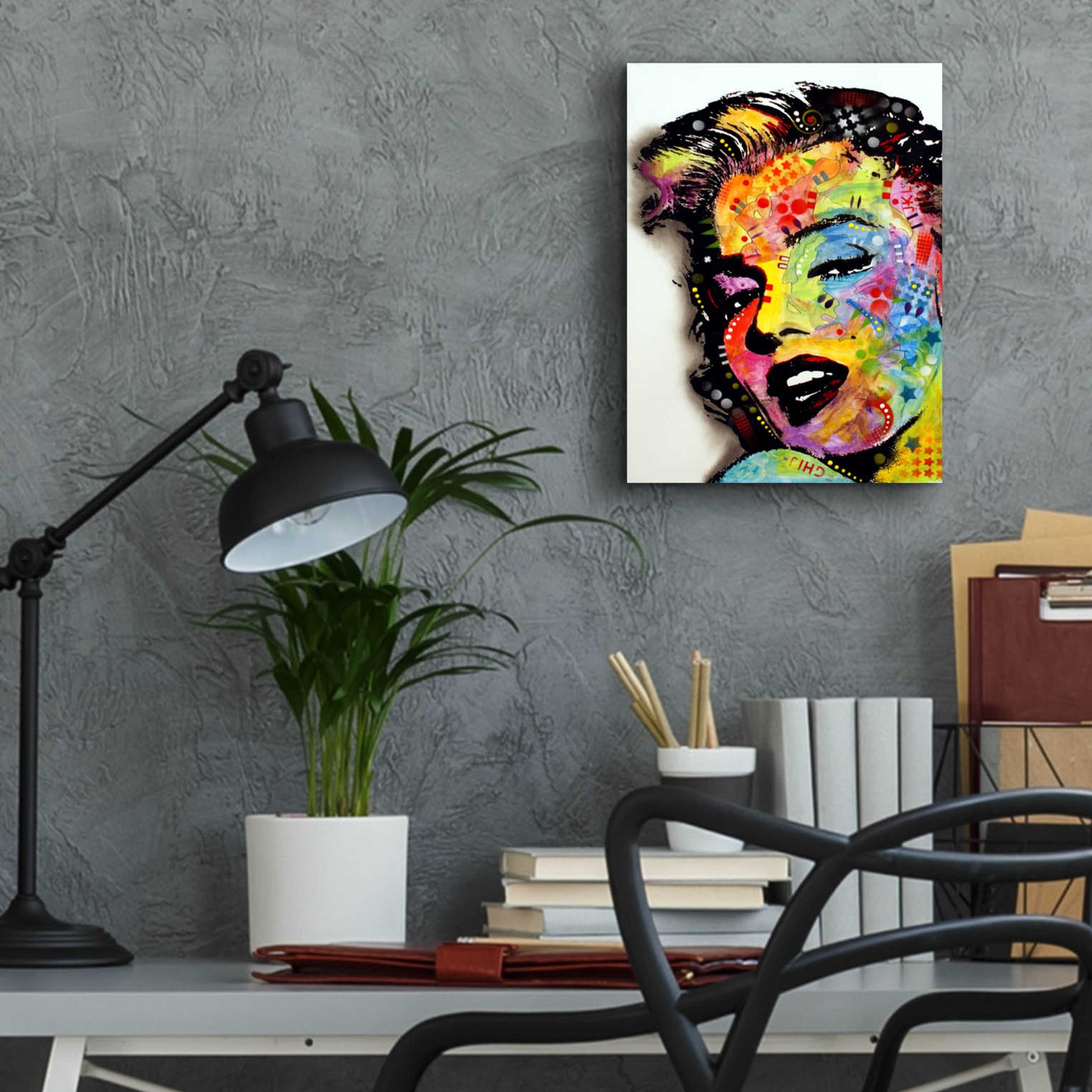 Epic Art 'Marilyn Monroe Ii' by Dean Russo, Acrylic Glass Wall Art,12x16