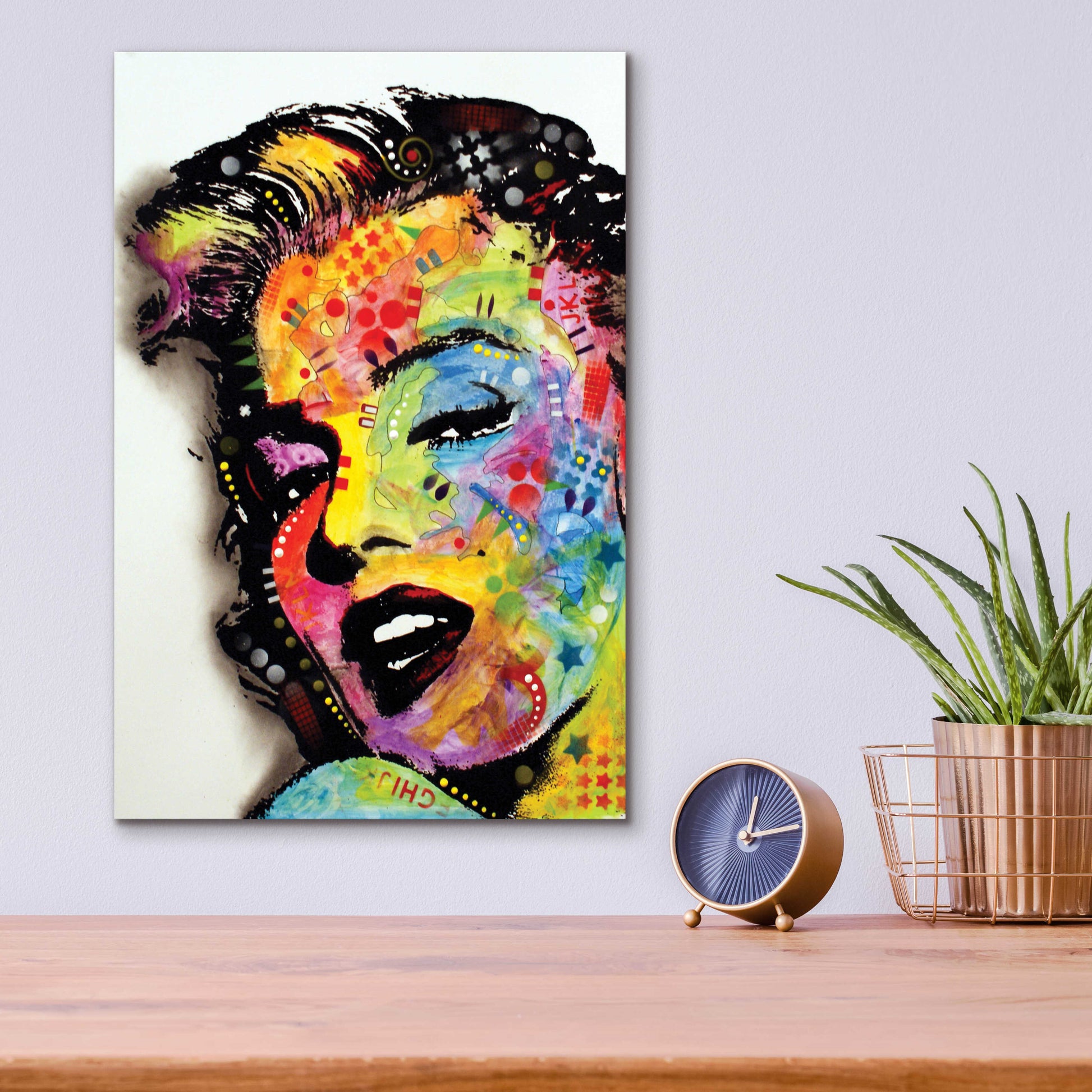 Epic Art 'Marilyn Monroe Ii' by Dean Russo, Acrylic Glass Wall Art,12x16