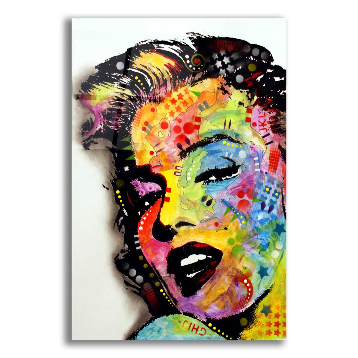 Epic Art 'Marilyn Monroe Ii' by Dean Russo, Acrylic Glass Wall Art,12x16