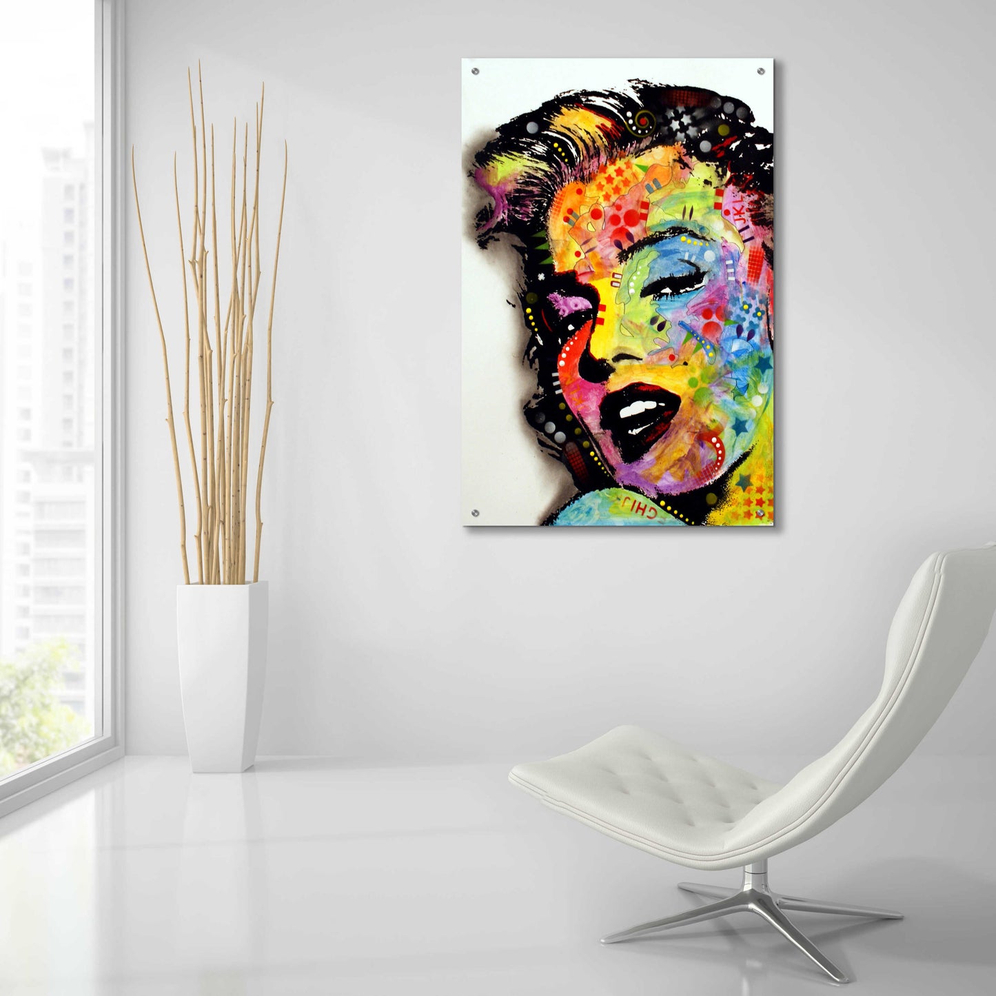 Epic Art 'Marilyn Monroe Ii' by Dean Russo, Acrylic Glass Wall Art,24x36