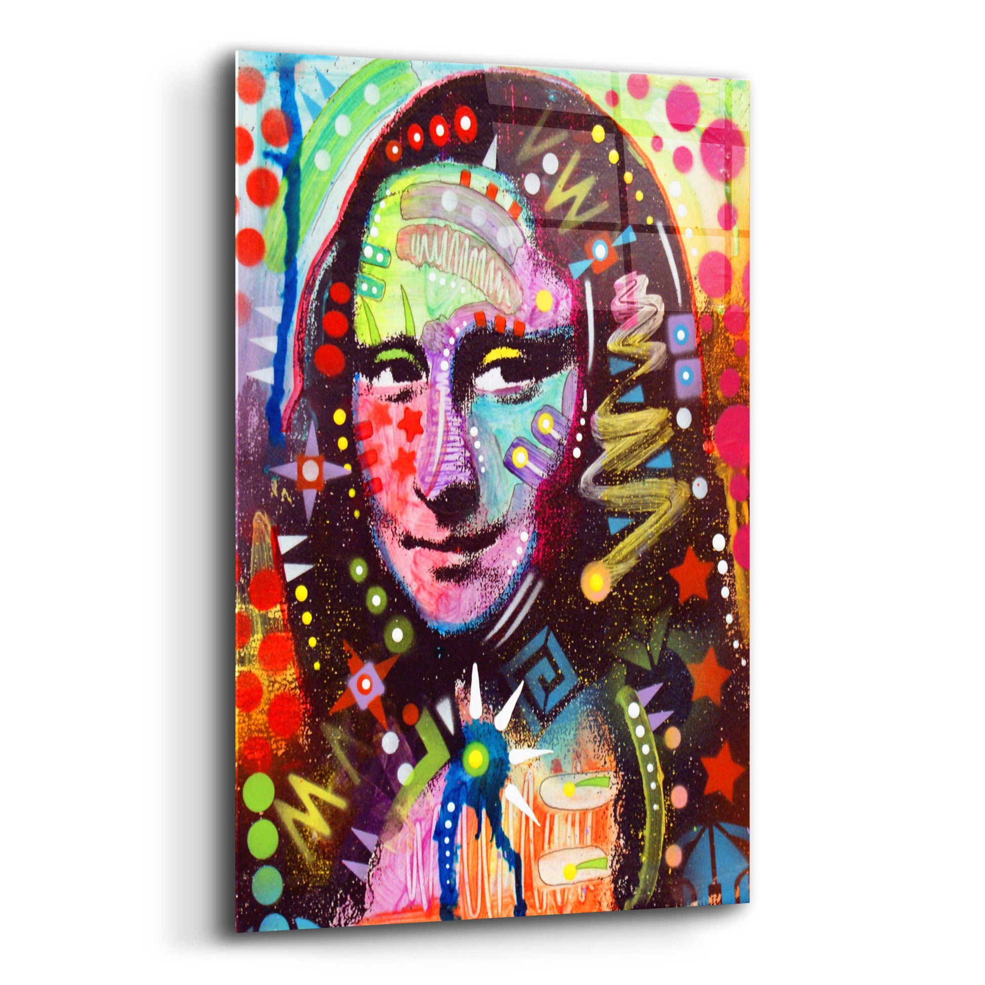 Epic Art 'Mona Lisa' by Dean Russo, Acrylic Glass Wall Art,12x16