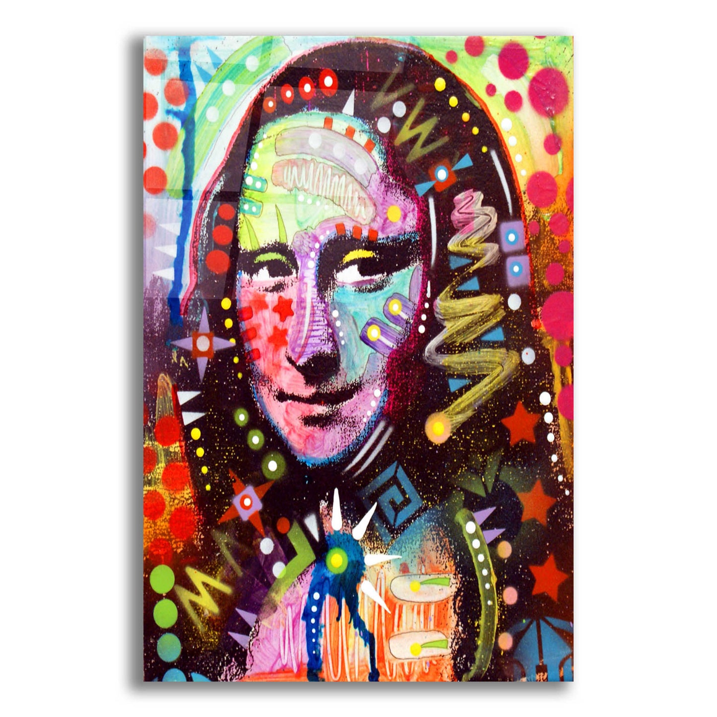 Epic Art 'Mona Lisa' by Dean Russo, Acrylic Glass Wall Art,12x16