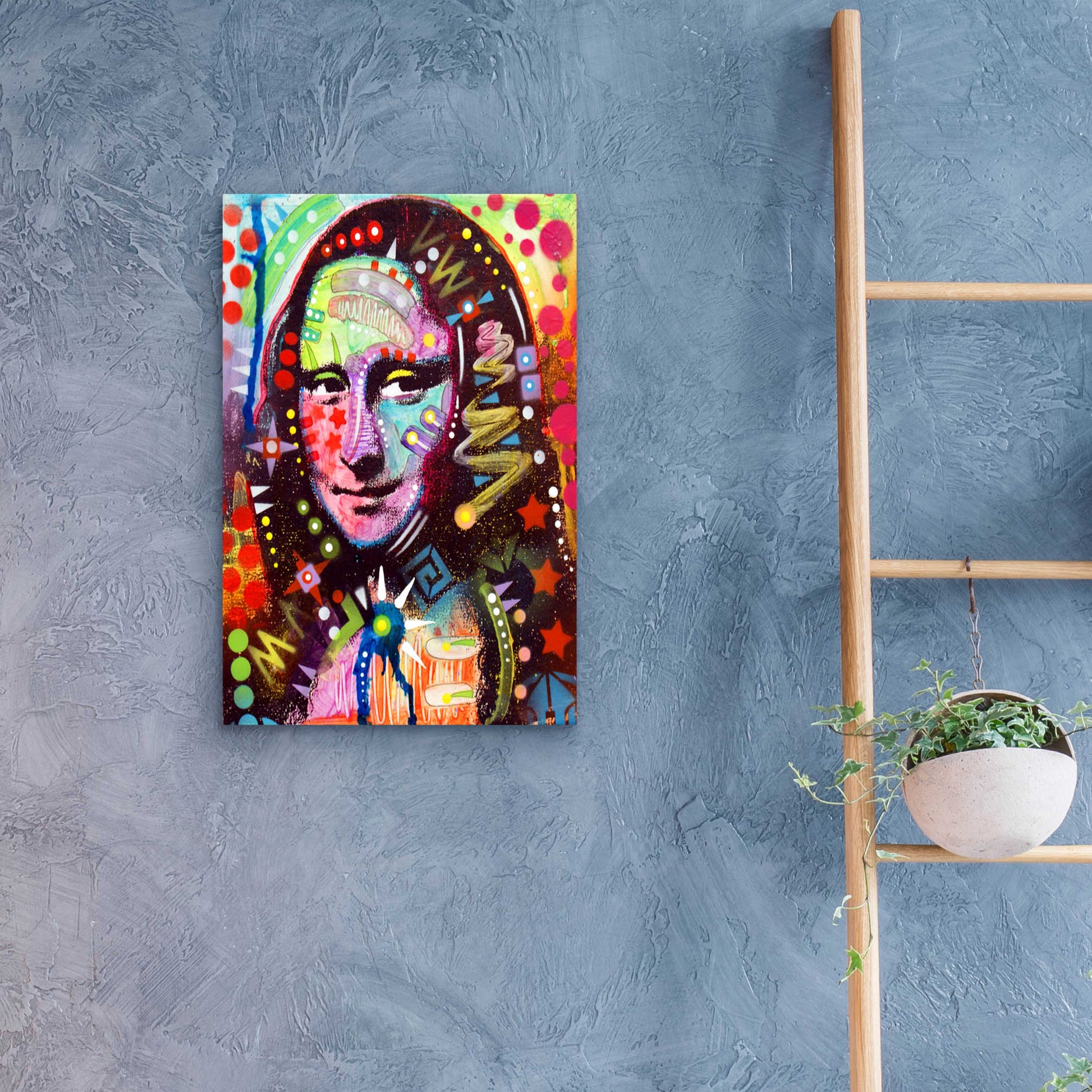 Epic Art 'Mona Lisa' by Dean Russo, Acrylic Glass Wall Art,16x24