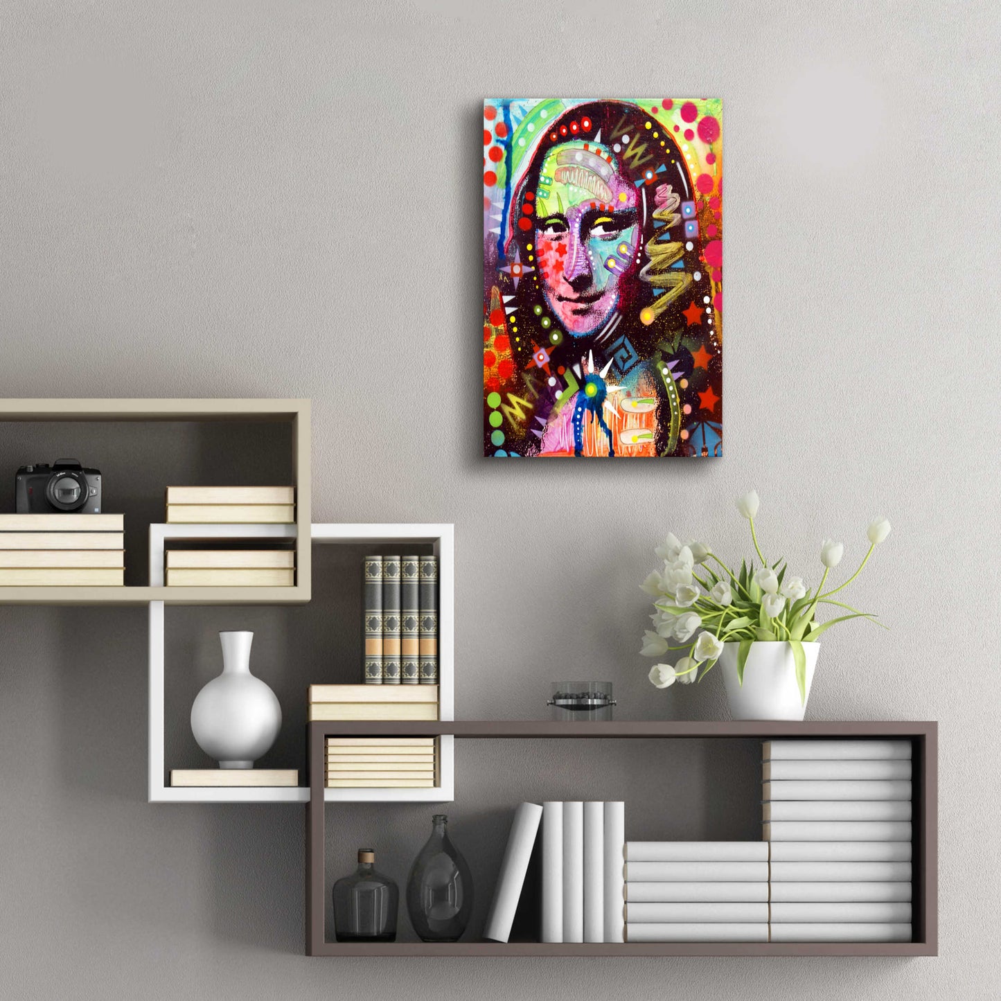 Epic Art 'Mona Lisa' by Dean Russo, Acrylic Glass Wall Art,16x24