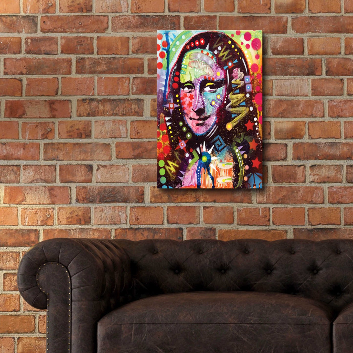 Epic Art 'Mona Lisa' by Dean Russo, Acrylic Glass Wall Art,16x24