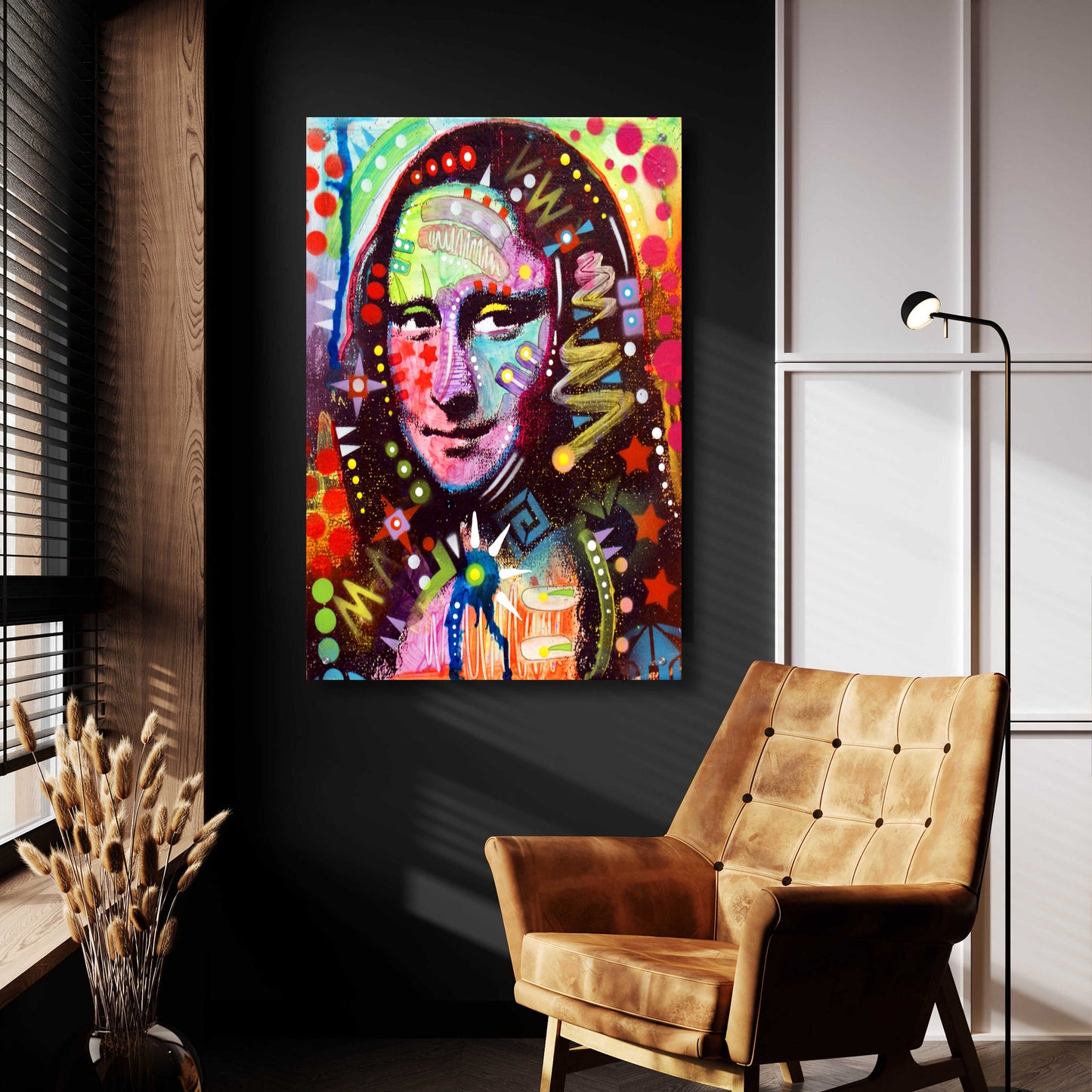 Epic Art 'Mona Lisa' by Dean Russo, Acrylic Glass Wall Art,24x36