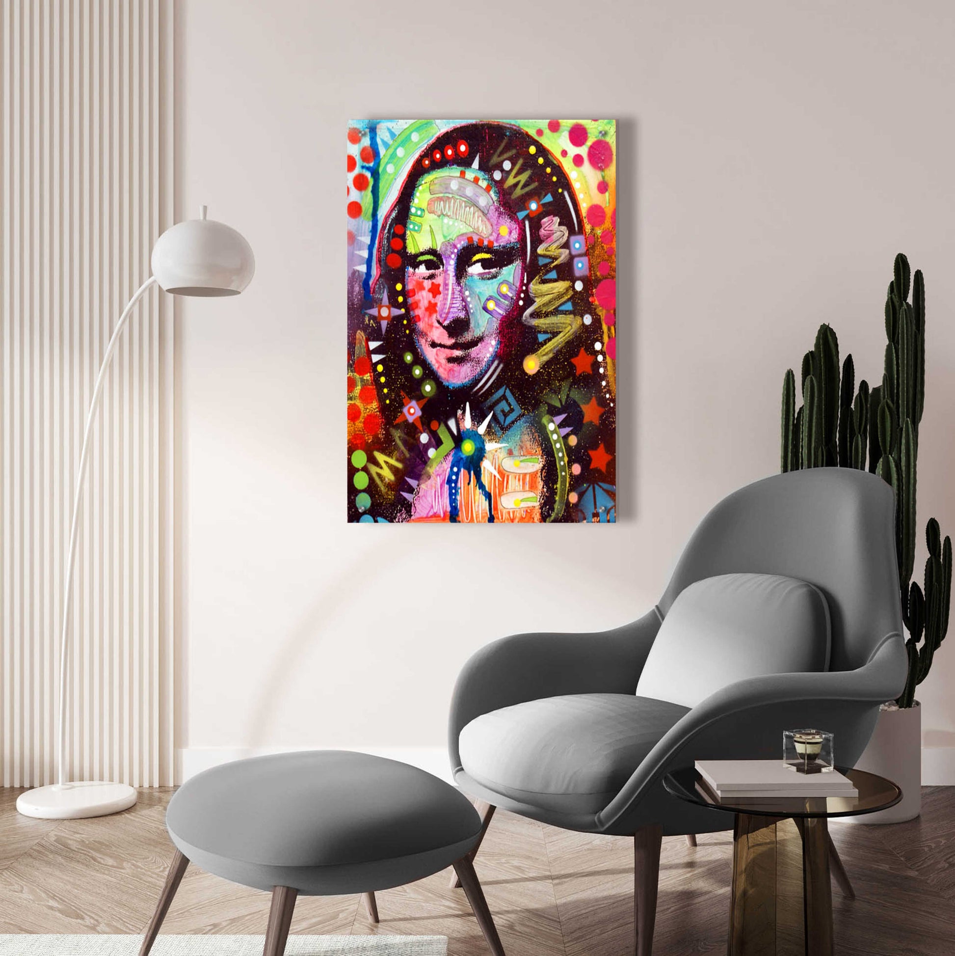 Epic Art 'Mona Lisa' by Dean Russo, Acrylic Glass Wall Art,24x36