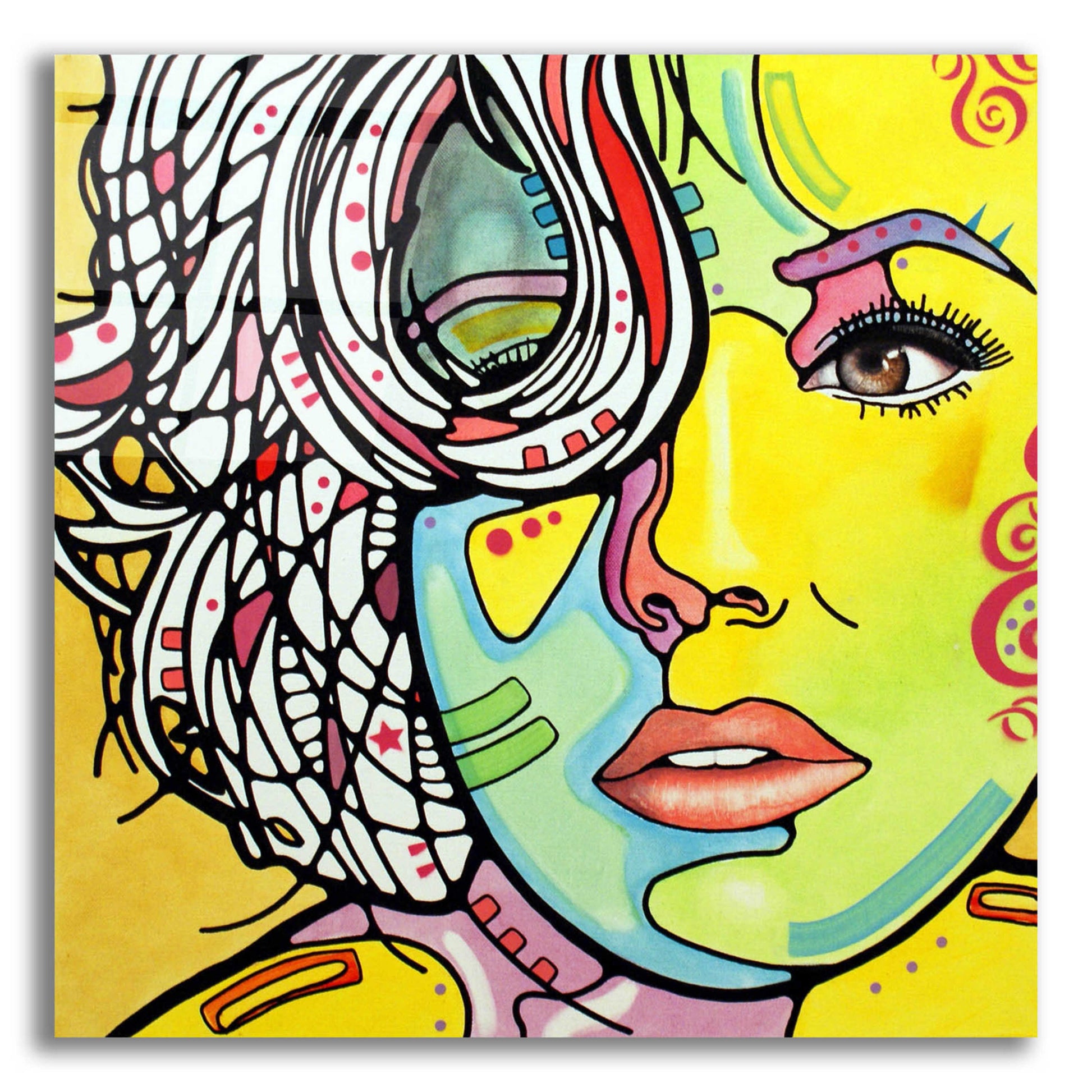 Epic Art 'Strawberry Blonde' by Dean Russo, Acrylic Glass Wall Art,12x12