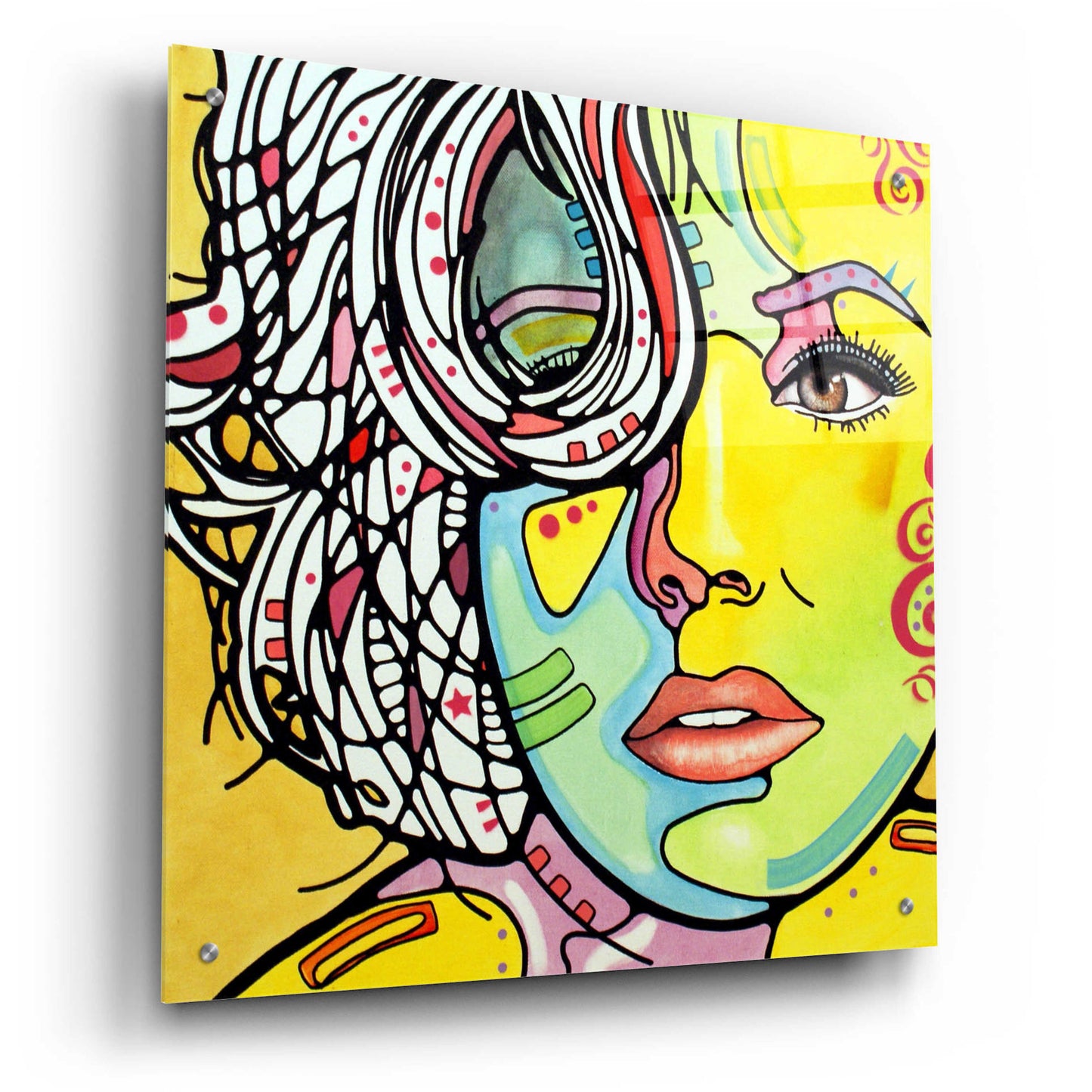 Epic Art 'Strawberry Blonde' by Dean Russo, Acrylic Glass Wall Art,24x24