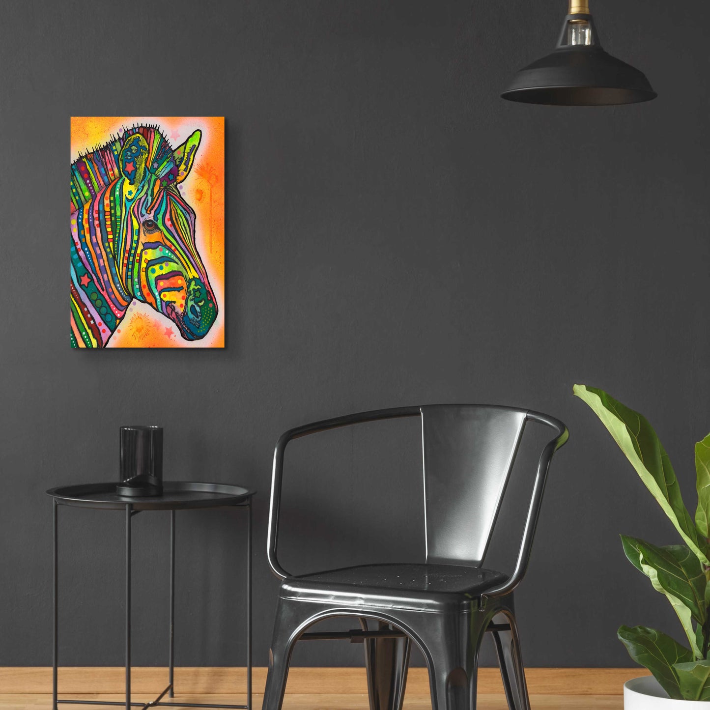 Epic Art 'Zebra' by Dean Russo, Acrylic Glass Wall Art,16x24