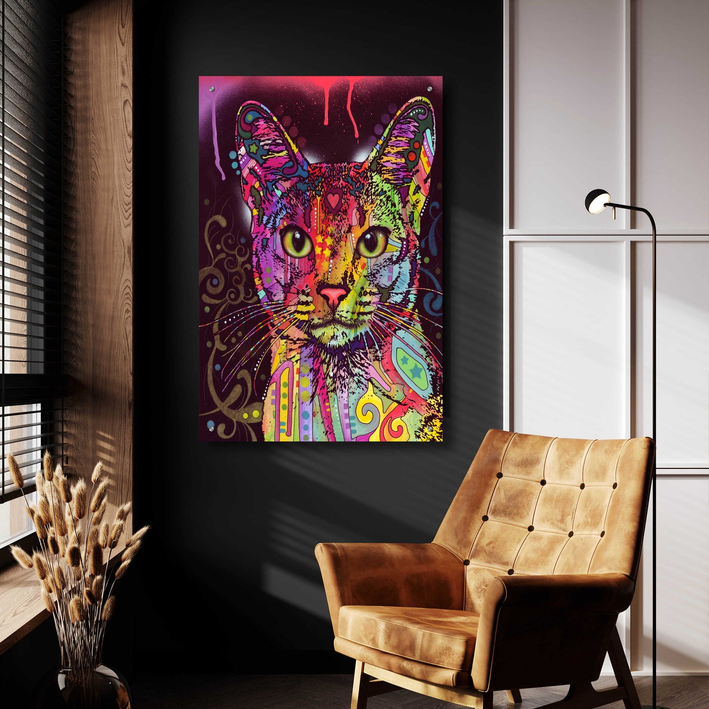 Epic Art 'Abyssinian' by Dean Russo, Acrylic Glass Wall Art,24x36