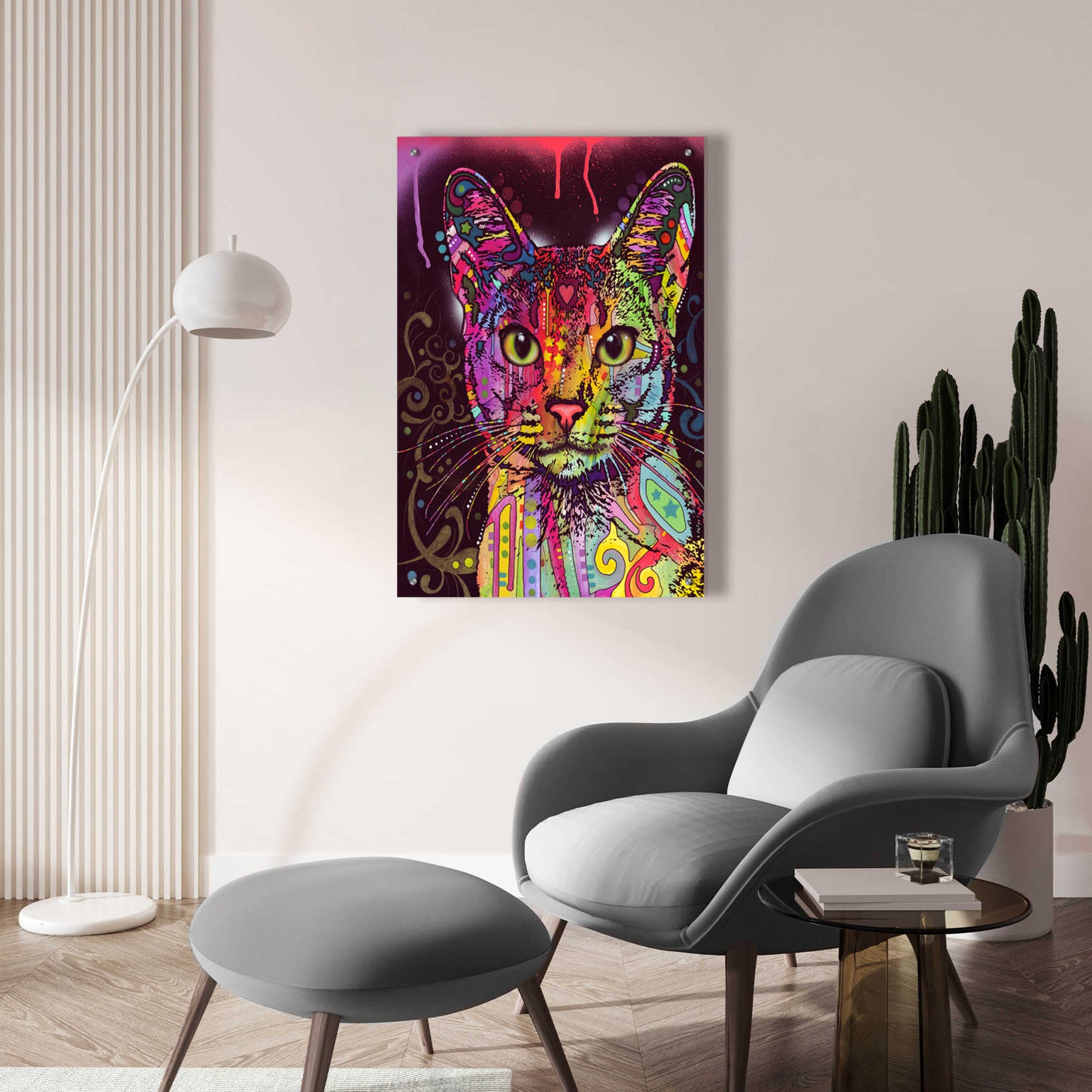 Epic Art 'Abyssinian' by Dean Russo, Acrylic Glass Wall Art,24x36