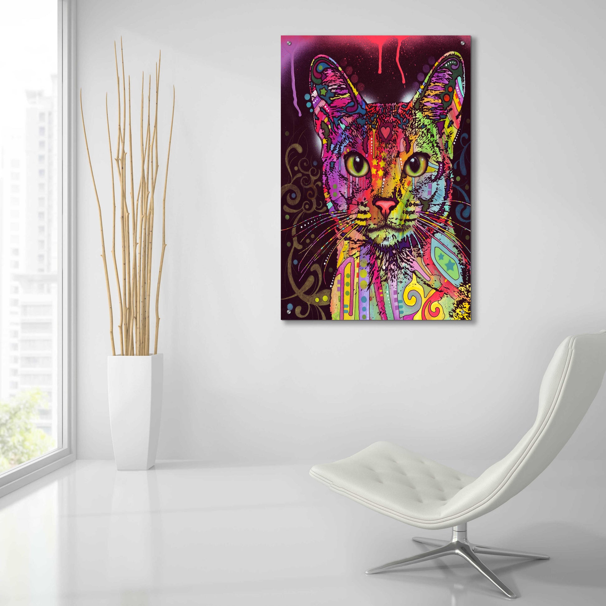 Epic Art 'Abyssinian' by Dean Russo, Acrylic Glass Wall Art,24x36