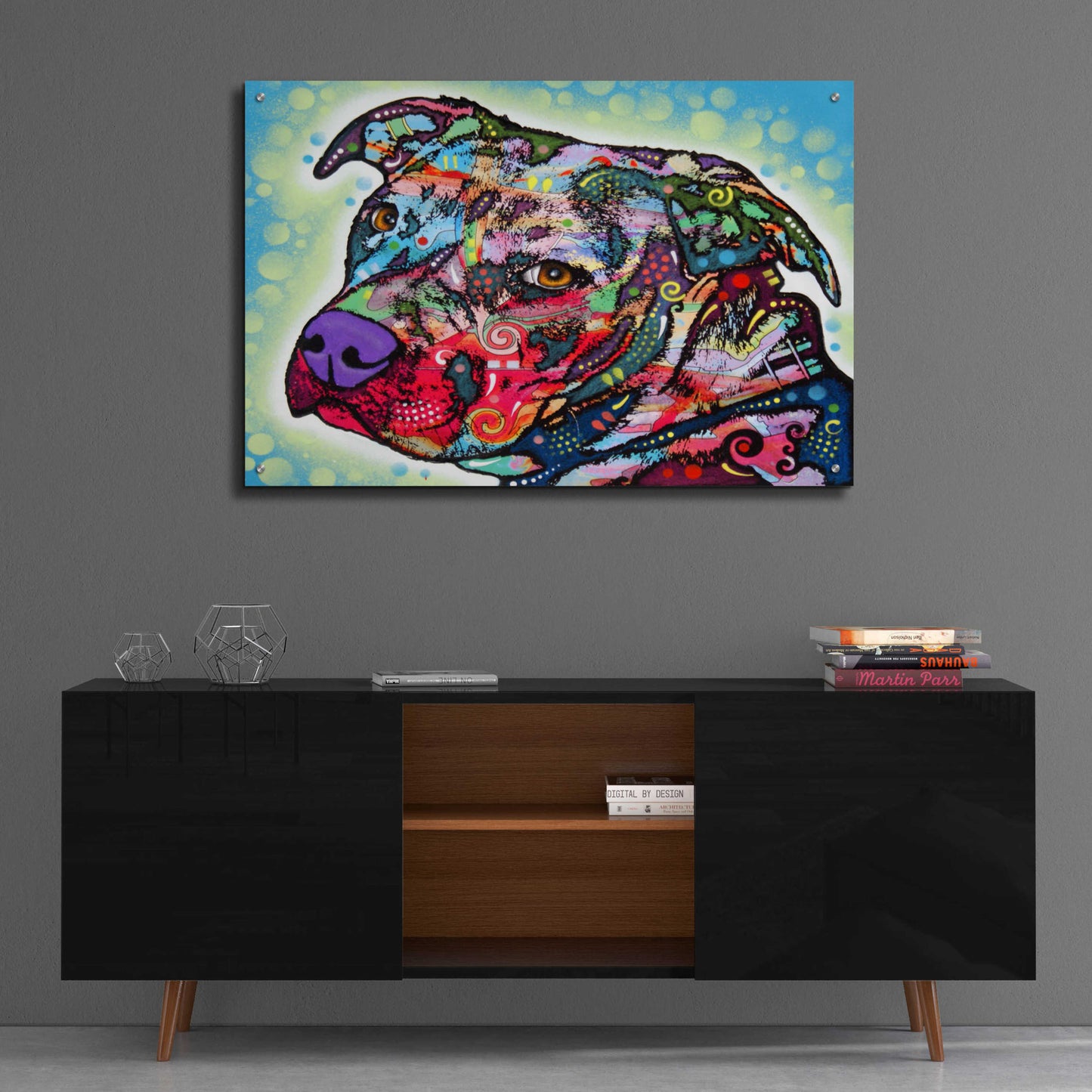 Epic Art 'Bulls Eye' by Dean Russo, Acrylic Glass Wall Art,36x24