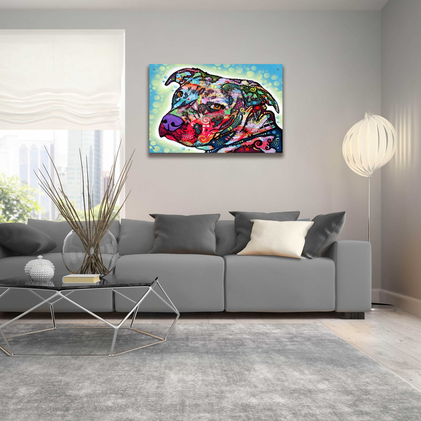 Epic Art 'Bulls Eye' by Dean Russo, Acrylic Glass Wall Art,36x24