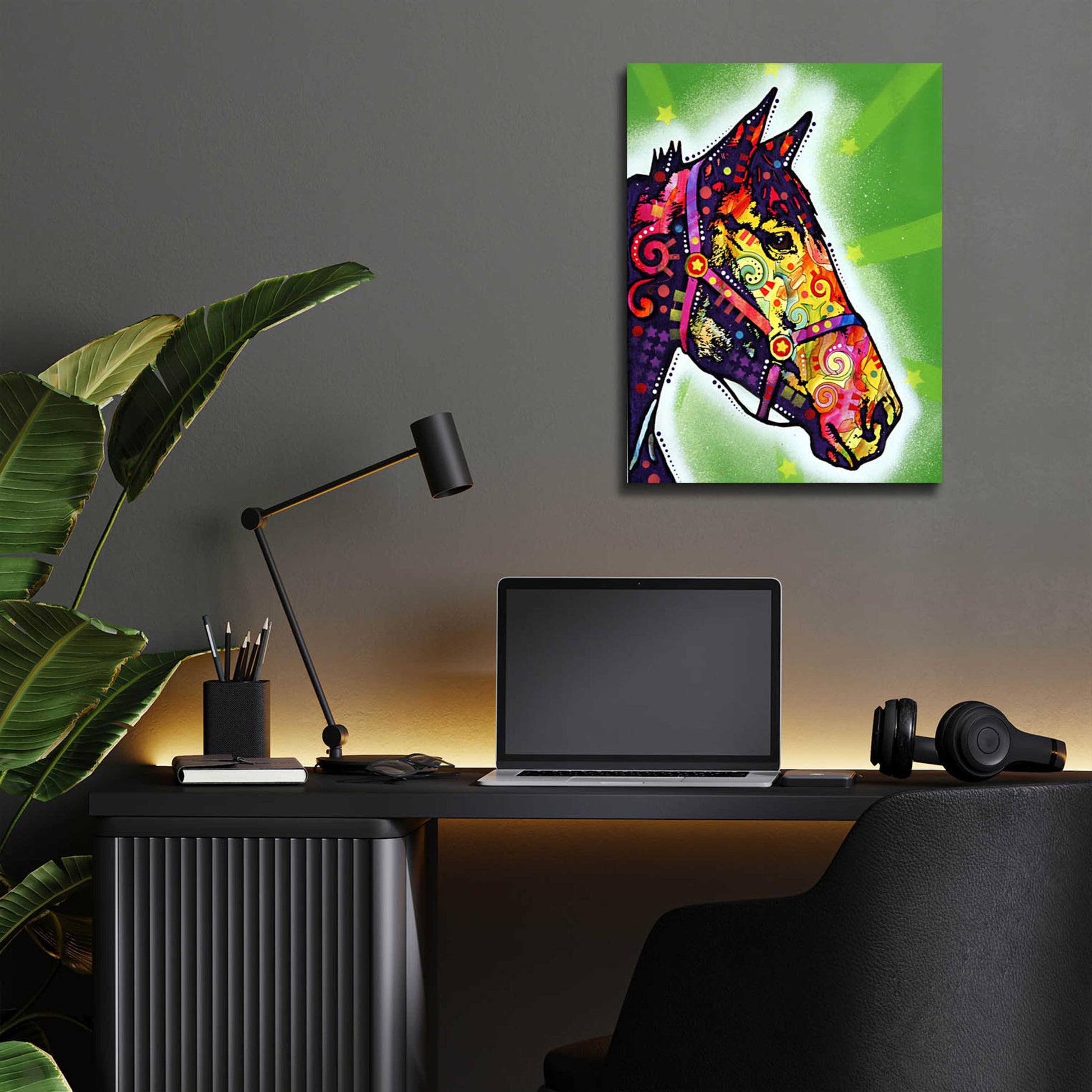 Epic Art 'Horse 2' by Dean Russo, Acrylic Glass Wall Art,12x16