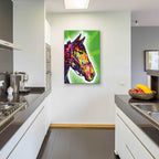 Epic Art 'Horse 2' by Dean Russo, Acrylic Glass Wall Art,24x36