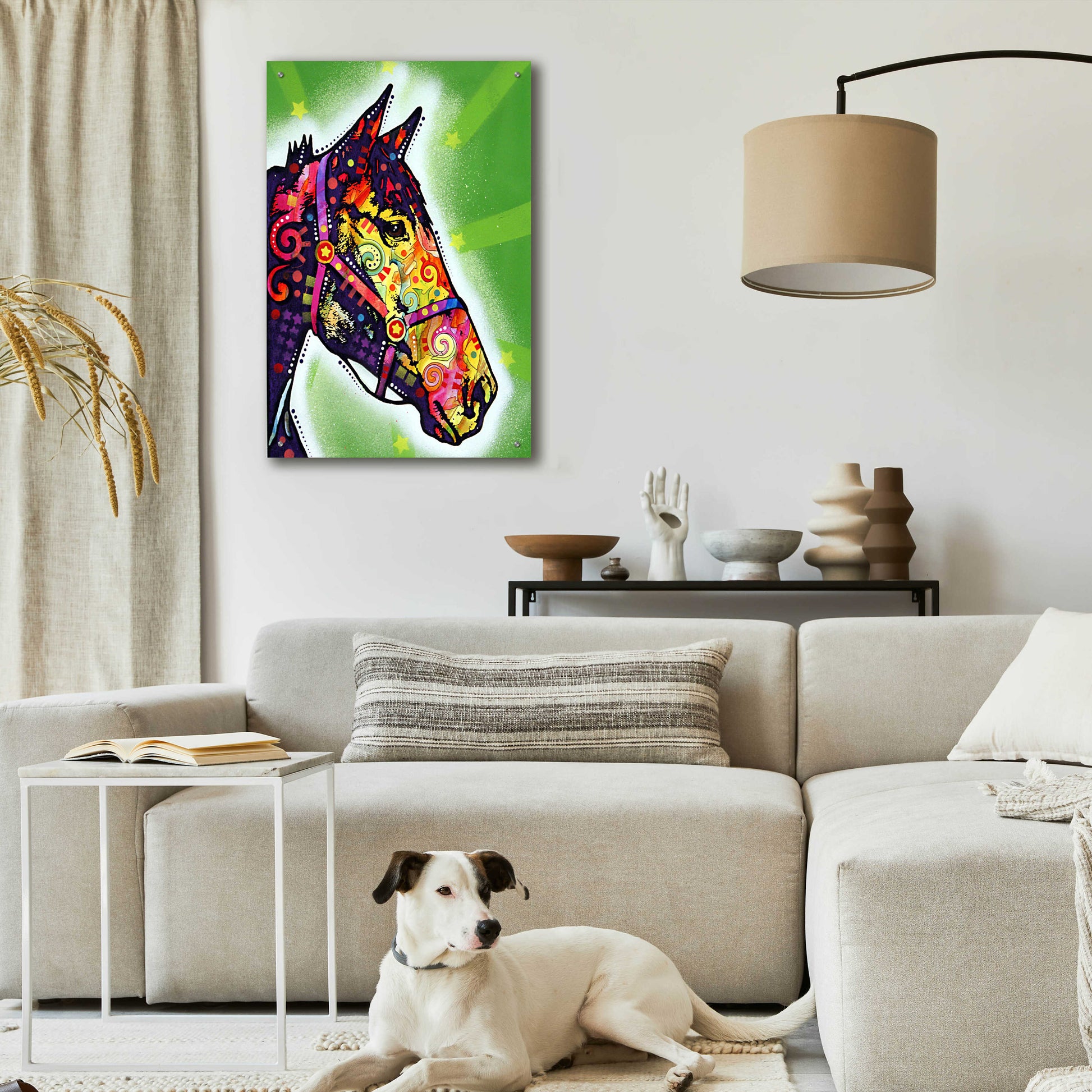 Epic Art 'Horse 2' by Dean Russo, Acrylic Glass Wall Art,24x36