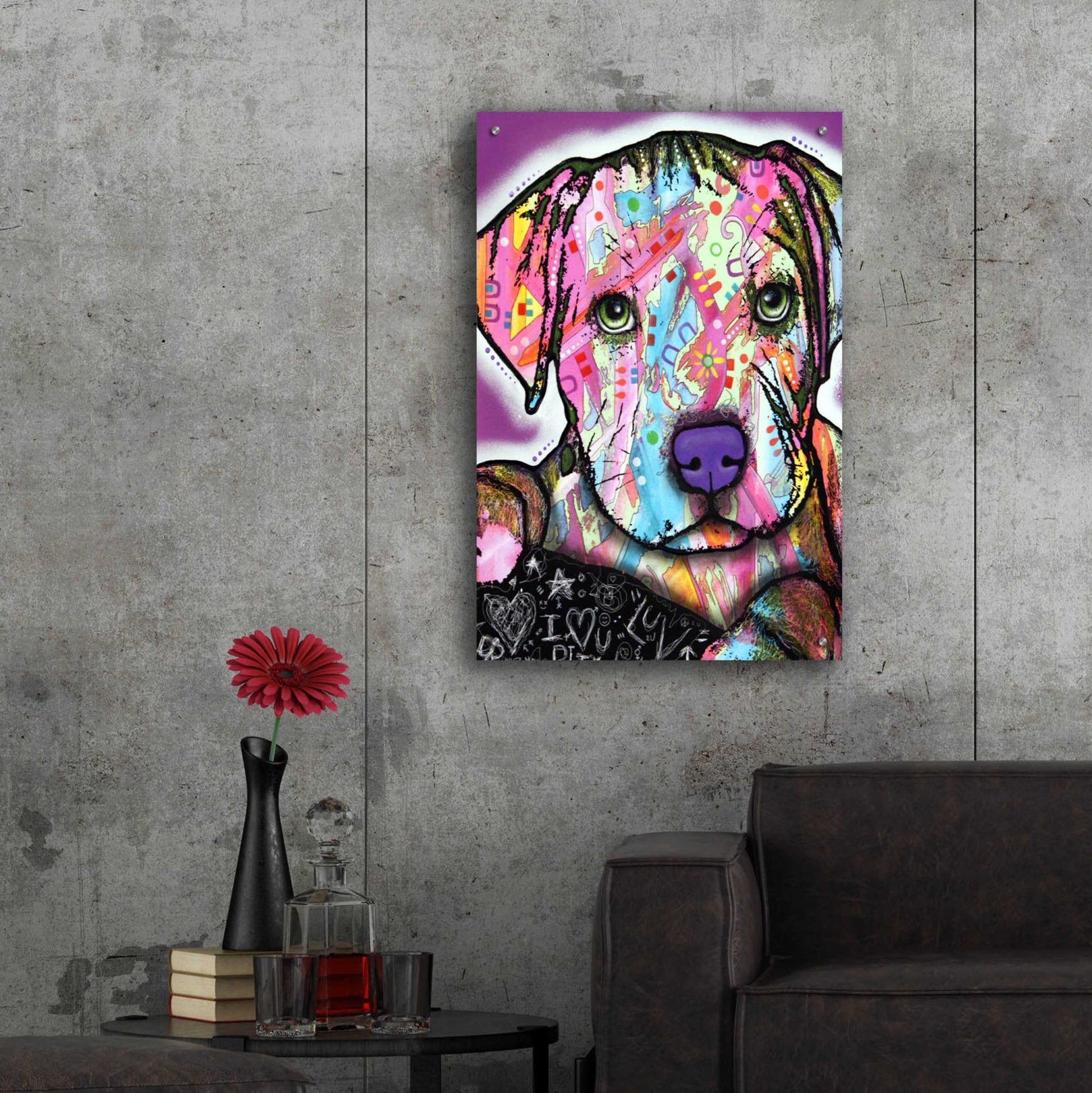 Epic Art 'Baby Pit' by Dean Russo, Acrylic Glass Wall Art,24x36