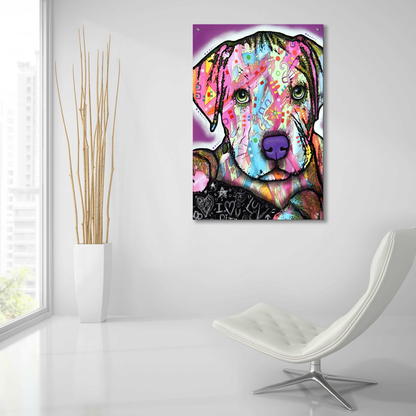 Epic Art 'Baby Pit' by Dean Russo, Acrylic Glass Wall Art,24x36