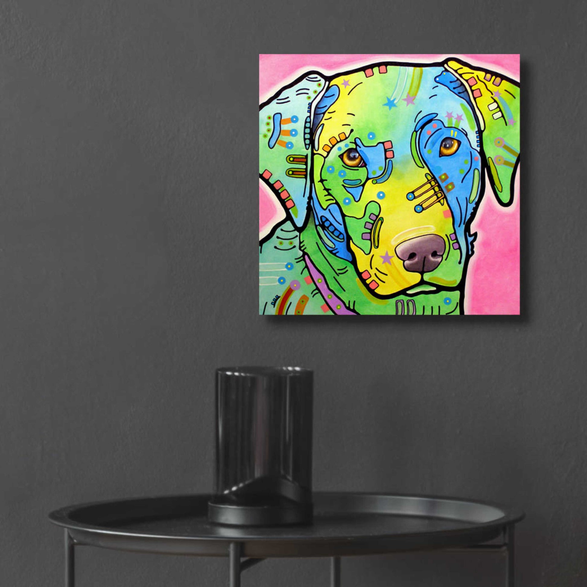 Epic Art 'Labrador' by Dean Russo, Acrylic Glass Wall Art,12x12