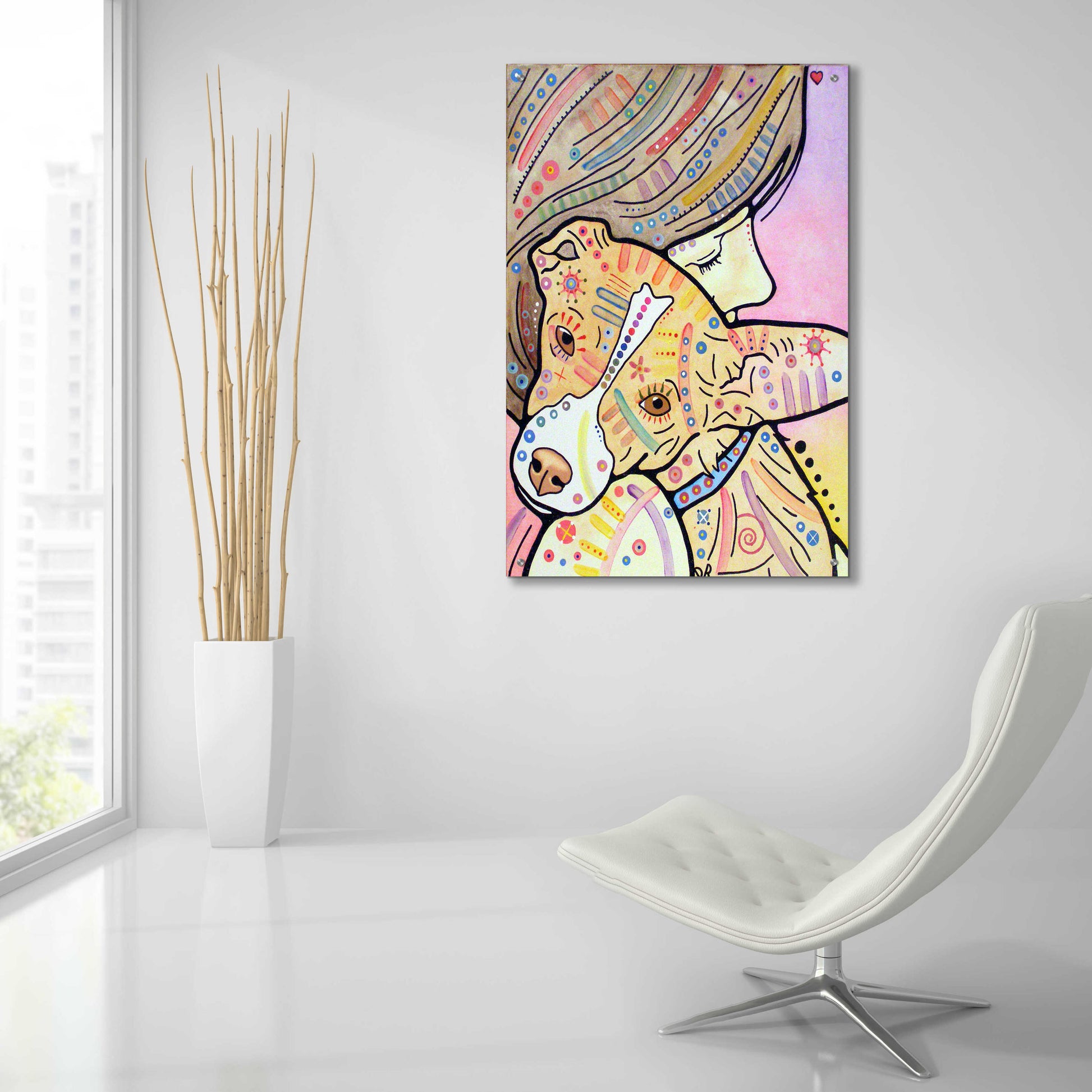 Epic Art 'Pixie' by Dean Russo, Acrylic Glass Wall Art,24x36