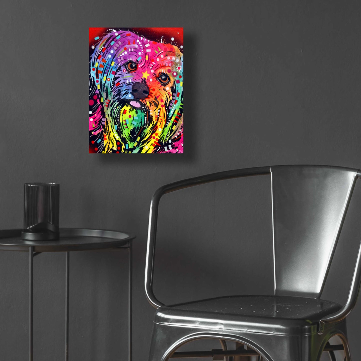 Epic Art 'Yorkie 2' by Dean Russo, Acrylic Glass Wall Art,12x16