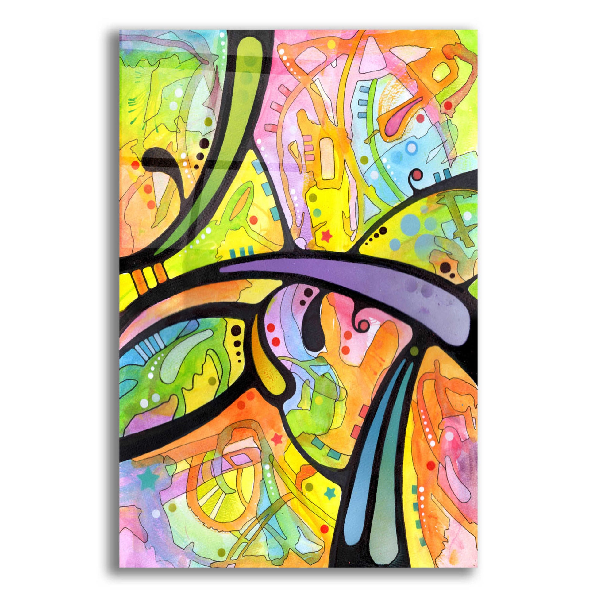 Epic Art 'Abstract' by Dean Russo, Acrylic Glass Wall Art,12x16