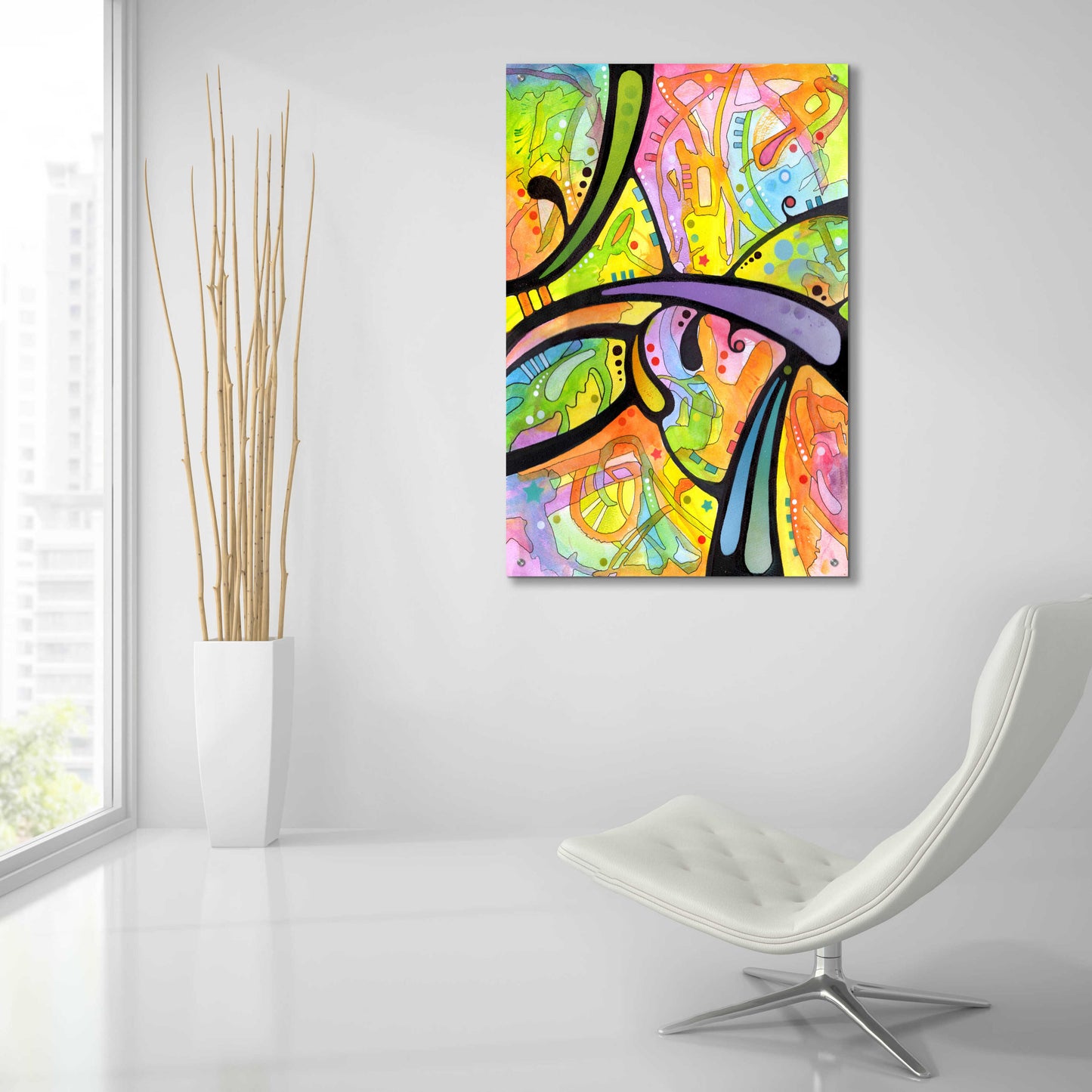 Epic Art 'Abstract' by Dean Russo, Acrylic Glass Wall Art,24x36