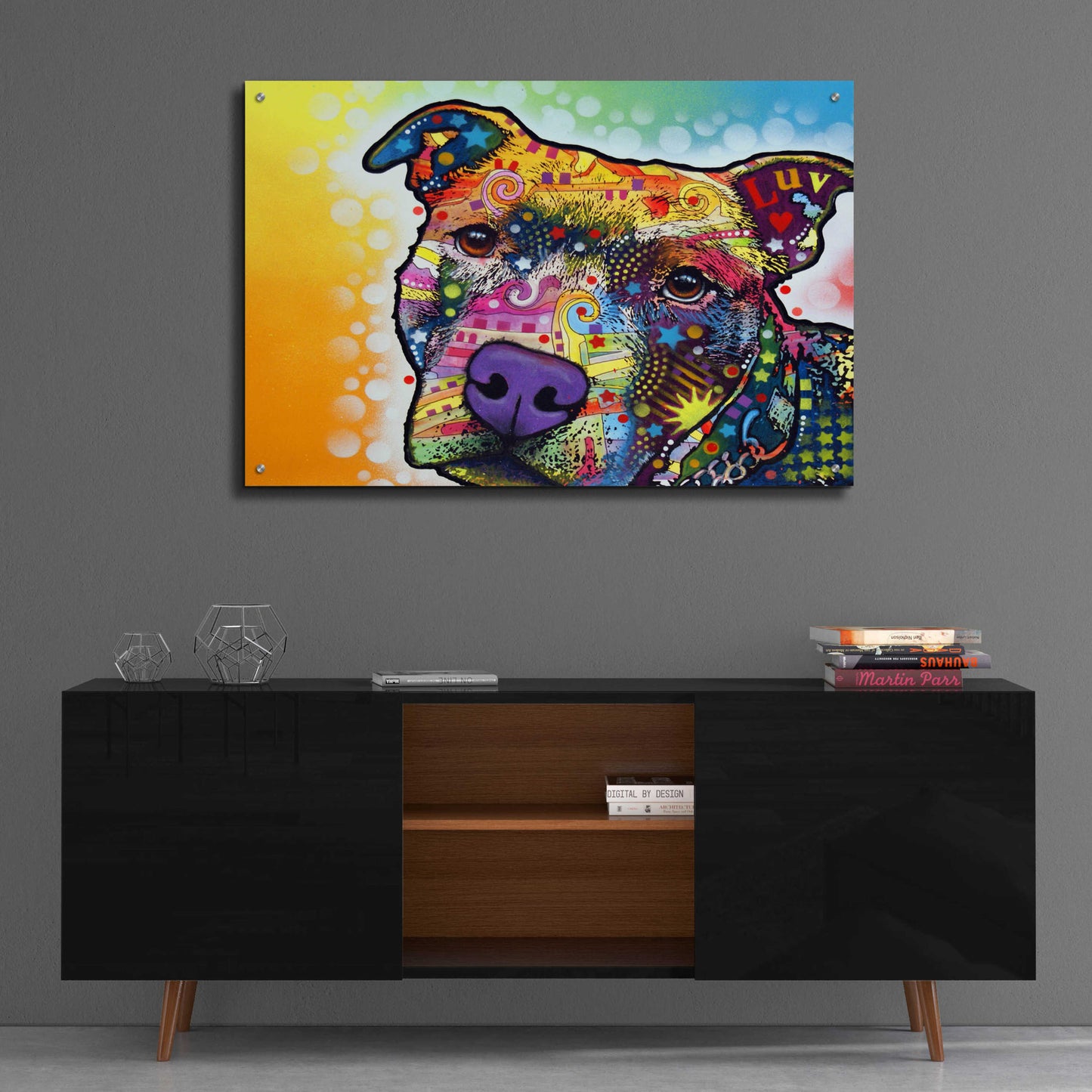 Epic Art 'Contemplative Pit' by Dean Russo, Acrylic Glass Wall Art,36x24