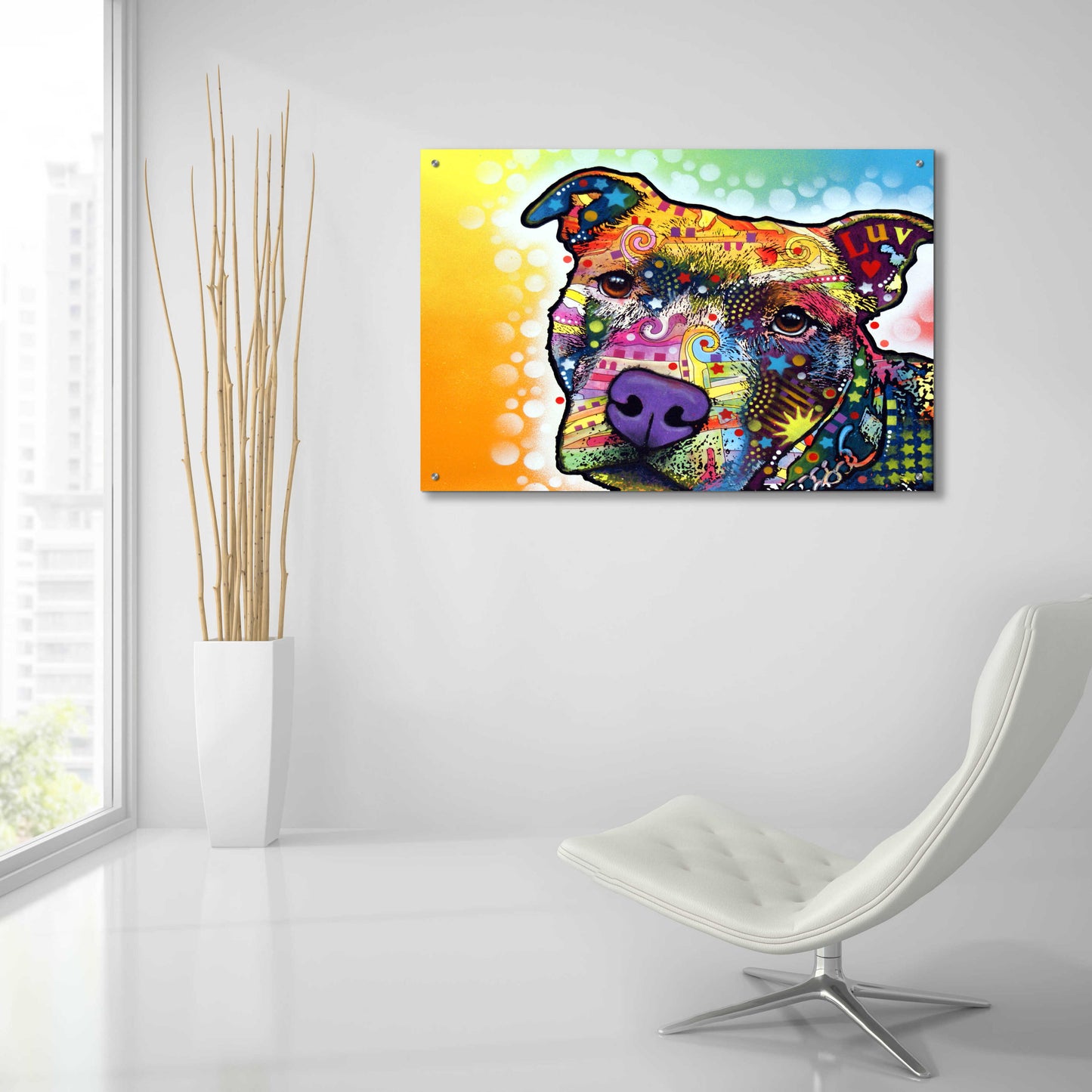 Epic Art 'Contemplative Pit' by Dean Russo, Acrylic Glass Wall Art,36x24