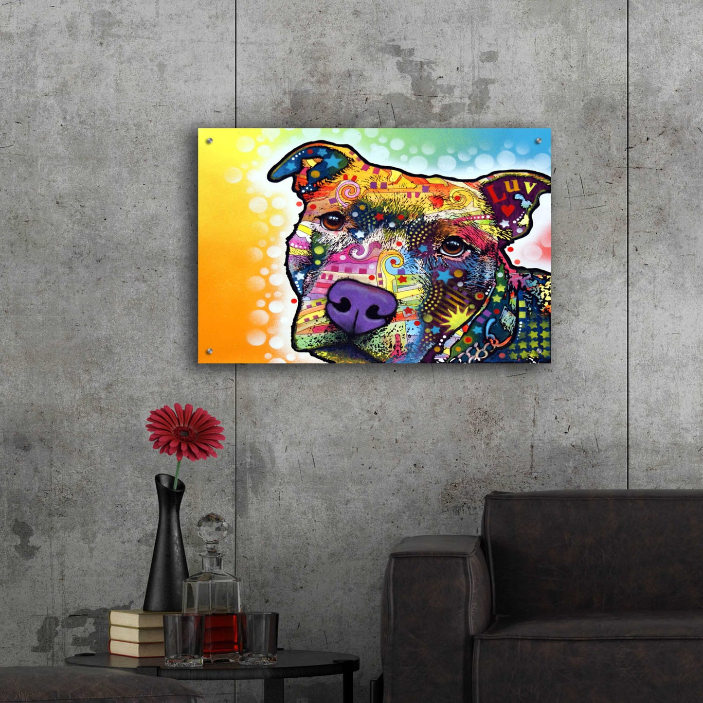 Epic Art 'Contemplative Pit' by Dean Russo, Acrylic Glass Wall Art,36x24