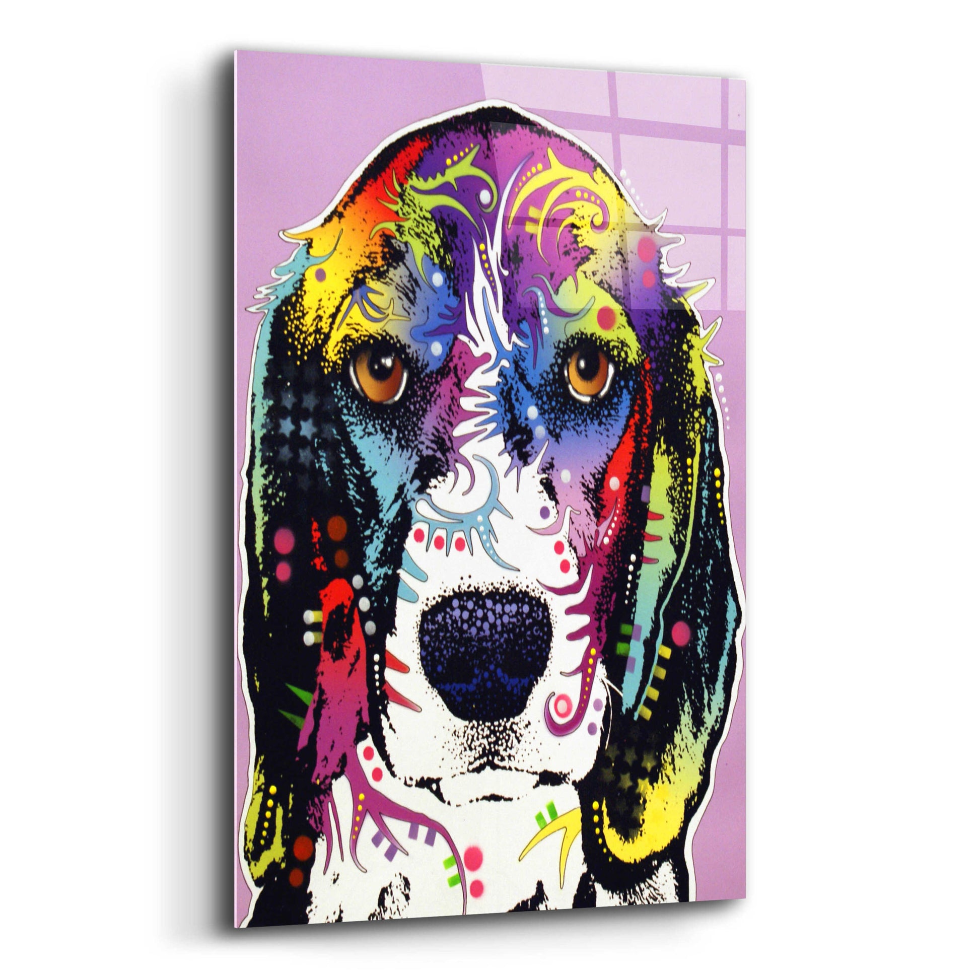 Epic Art '4 Beagle' by Dean Russo, Acrylic Glass Wall Art,12x16