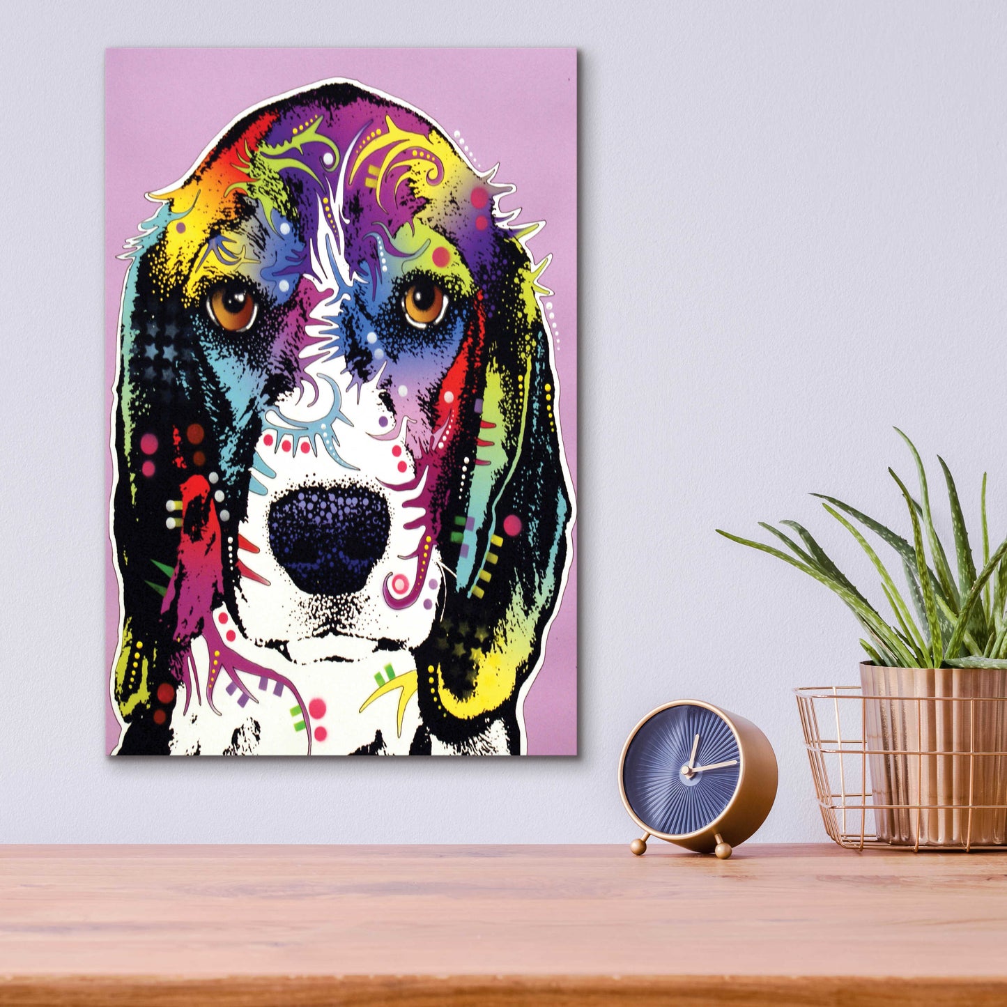 Epic Art '4 Beagle' by Dean Russo, Acrylic Glass Wall Art,12x16