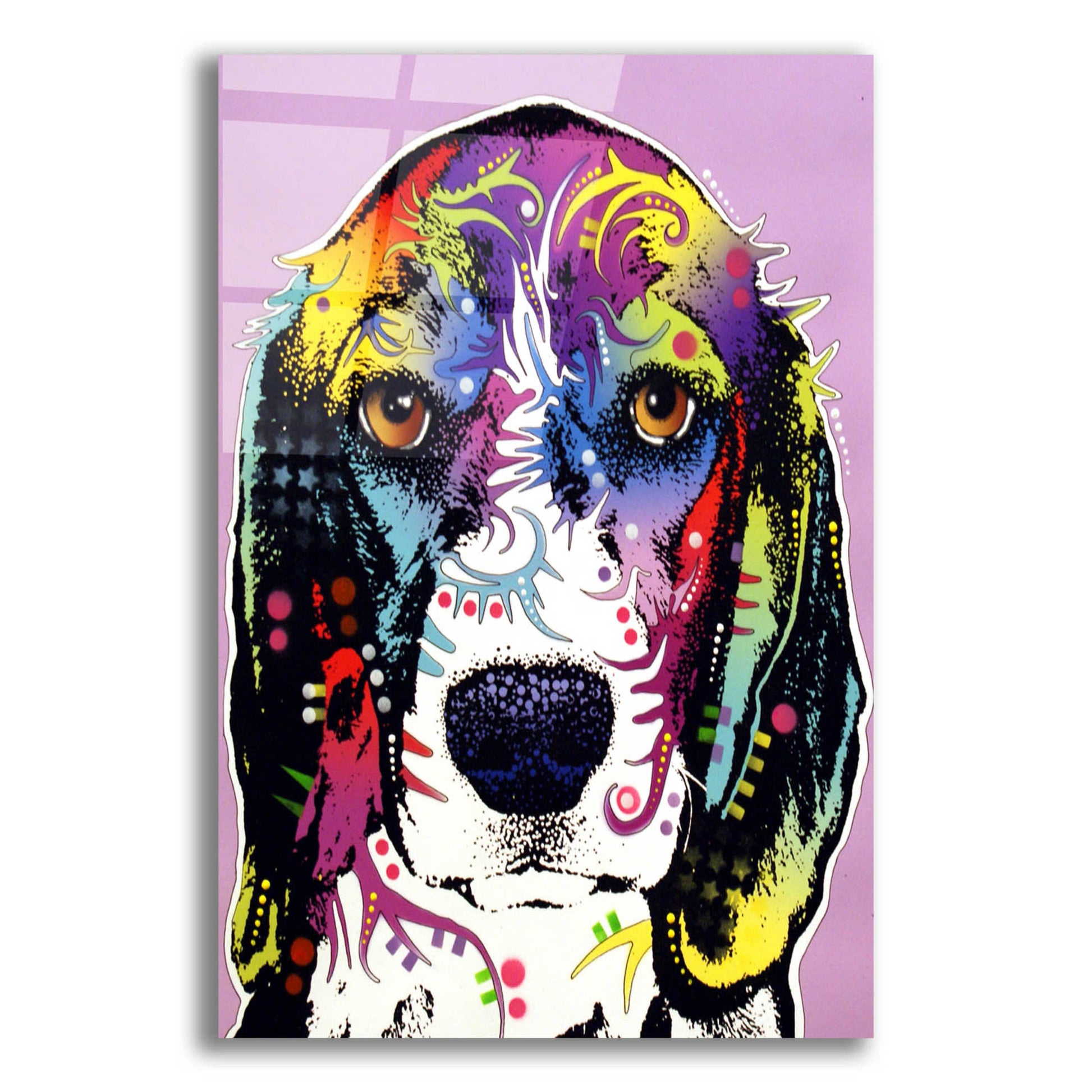 Epic Art '4 Beagle' by Dean Russo, Acrylic Glass Wall Art,12x16