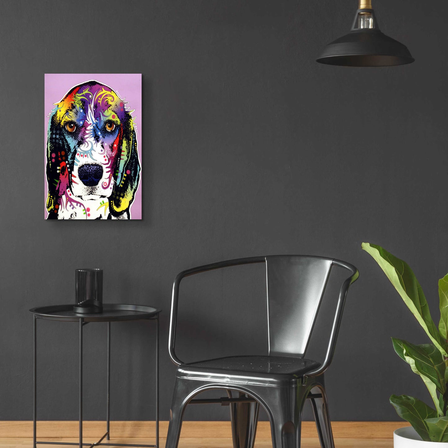 Epic Art '4 Beagle' by Dean Russo, Acrylic Glass Wall Art,16x24