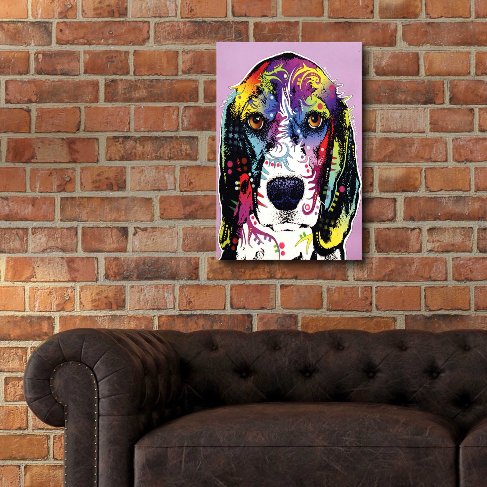 Epic Art '4 Beagle' by Dean Russo, Acrylic Glass Wall Art,16x24