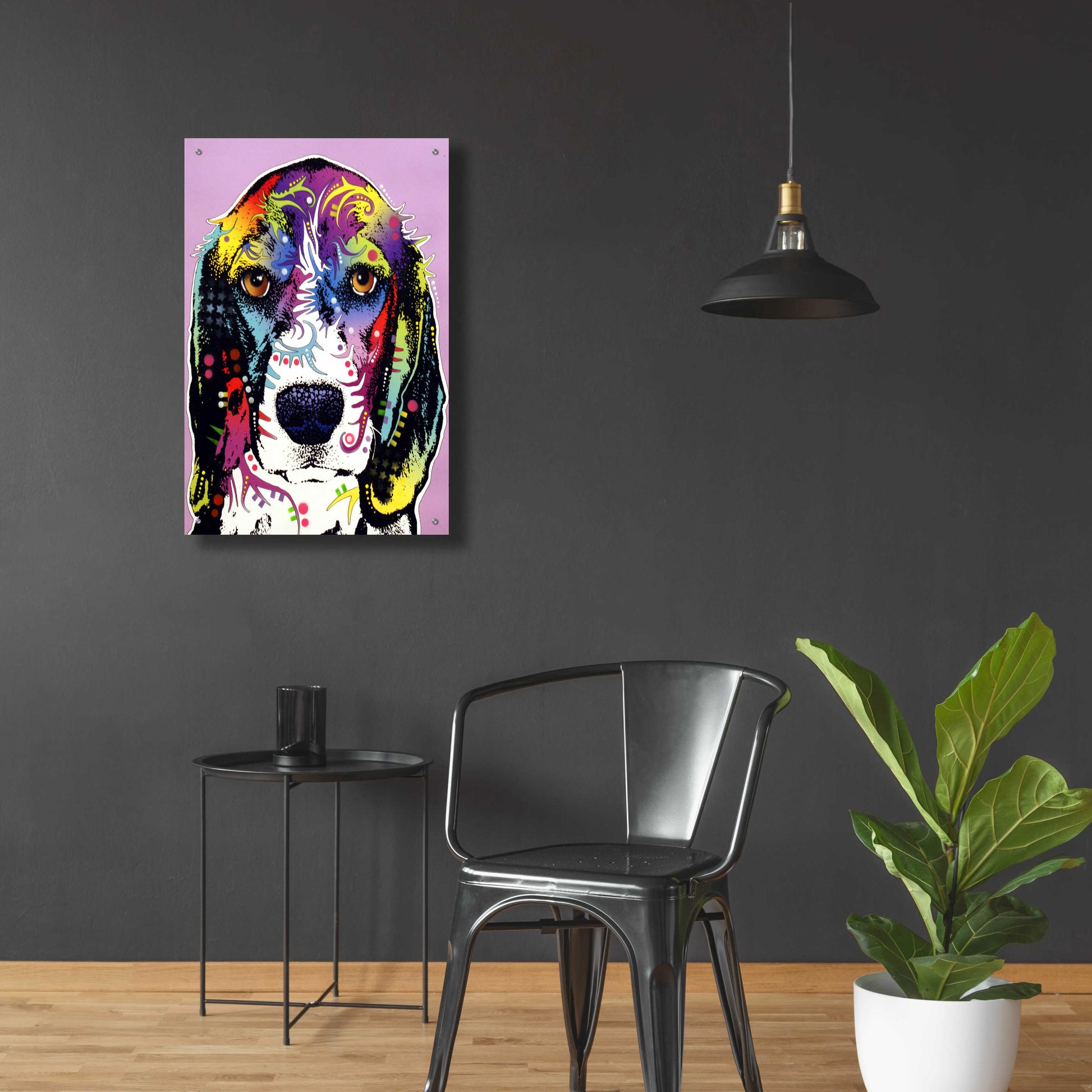 Epic Art '4 Beagle' by Dean Russo, Acrylic Glass Wall Art,24x36