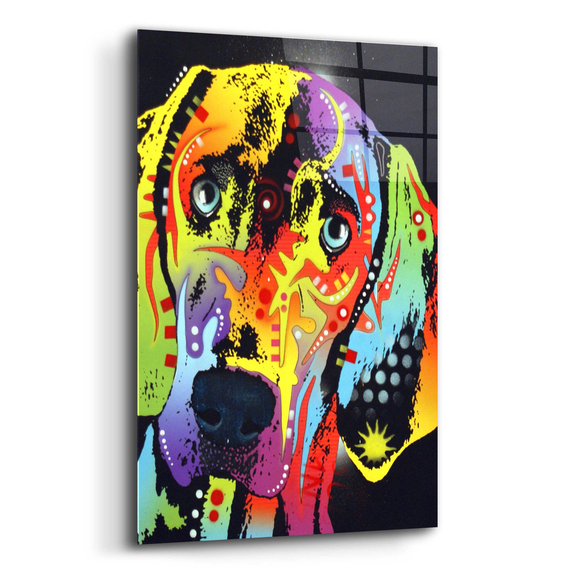 Epic Art 'Weimaraner' by Dean Russo, Acrylic Glass Wall Art,12x16